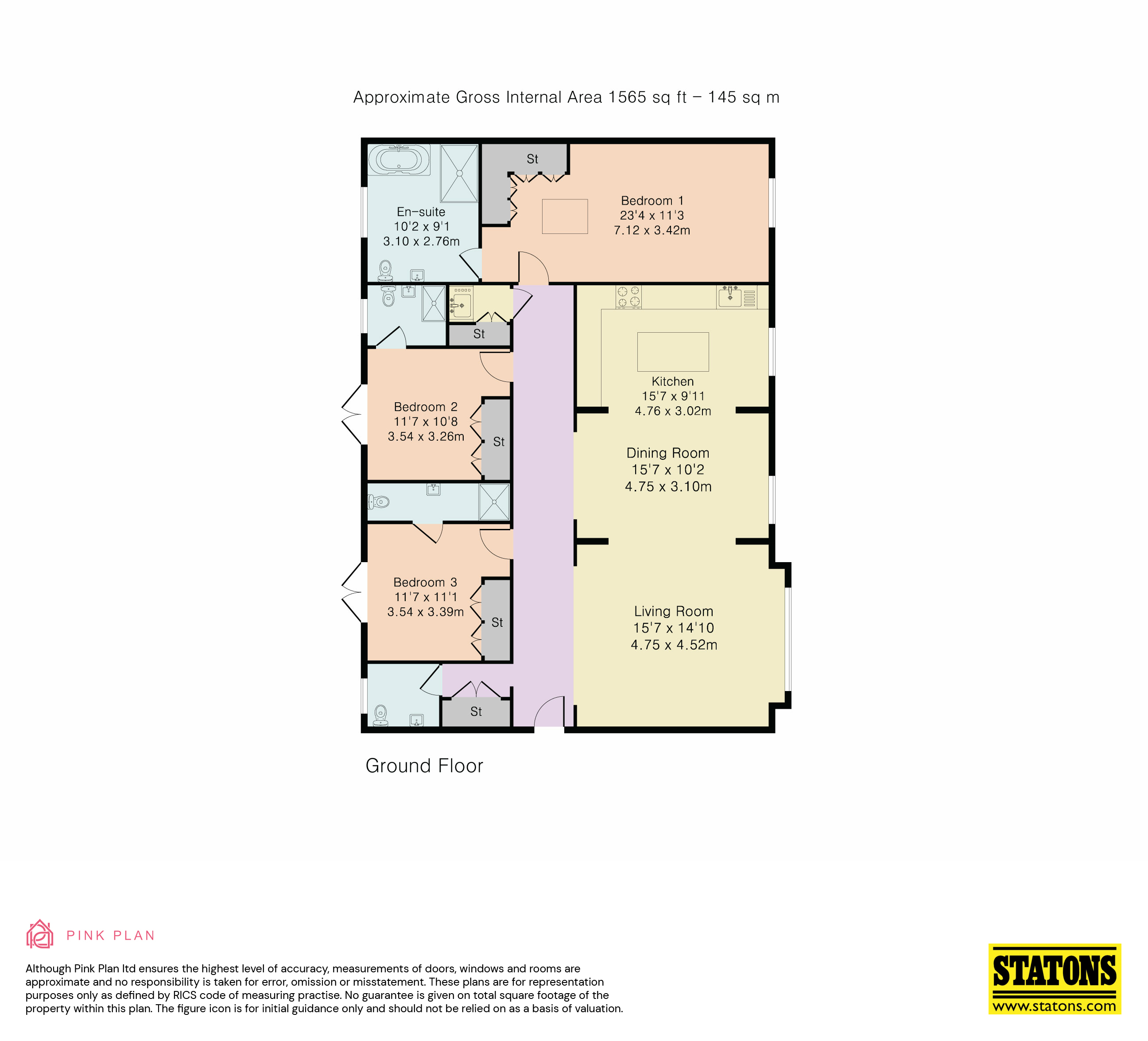 Flat 2, 96, Totteridge Village, London floorplan