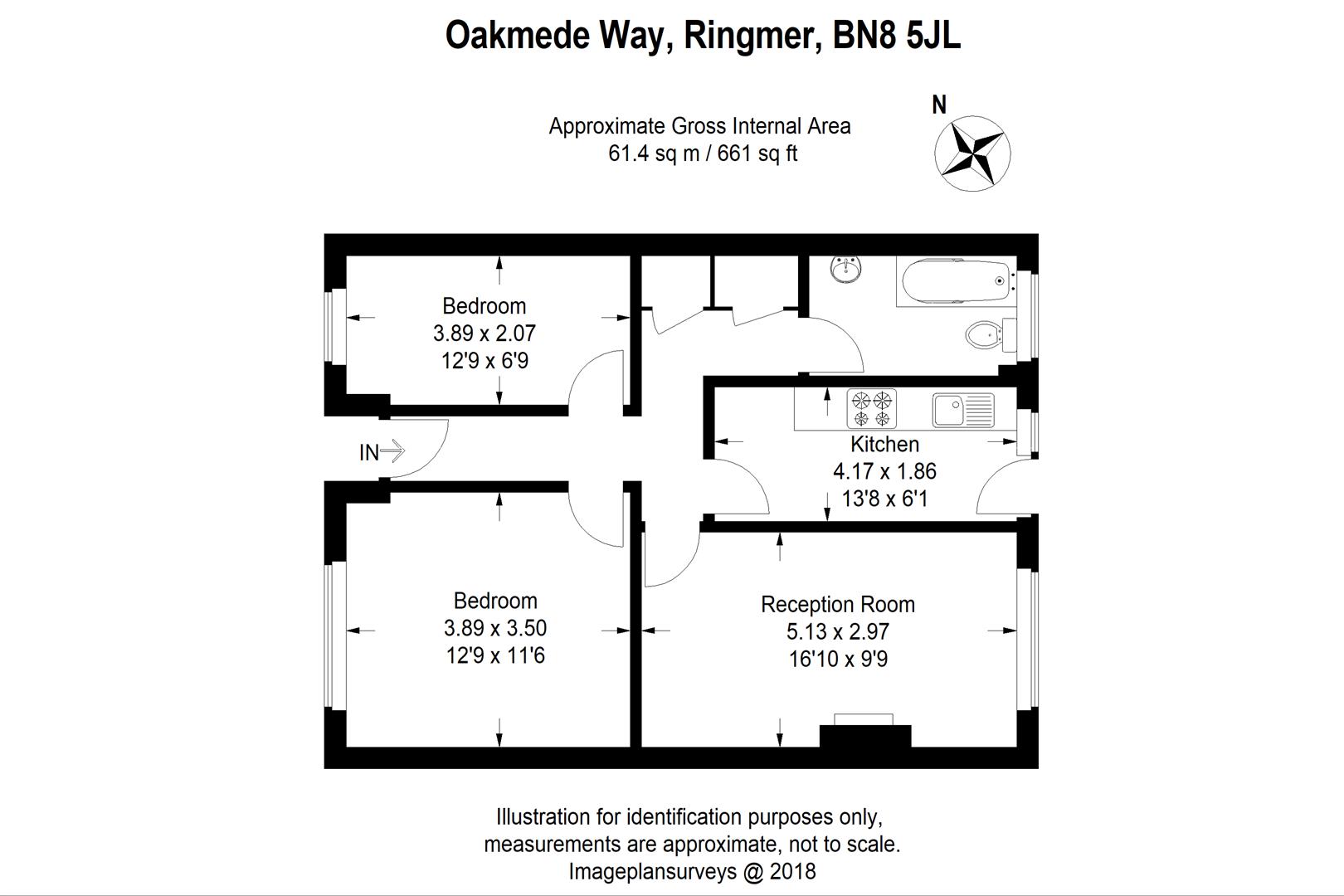 2 Bedrooms Terraced bungalow for sale in Oakmede Way, Ringmer, Lewes BN8