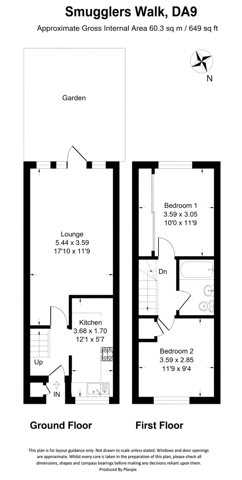 24, Smugglers Walk, Kent floorplan
