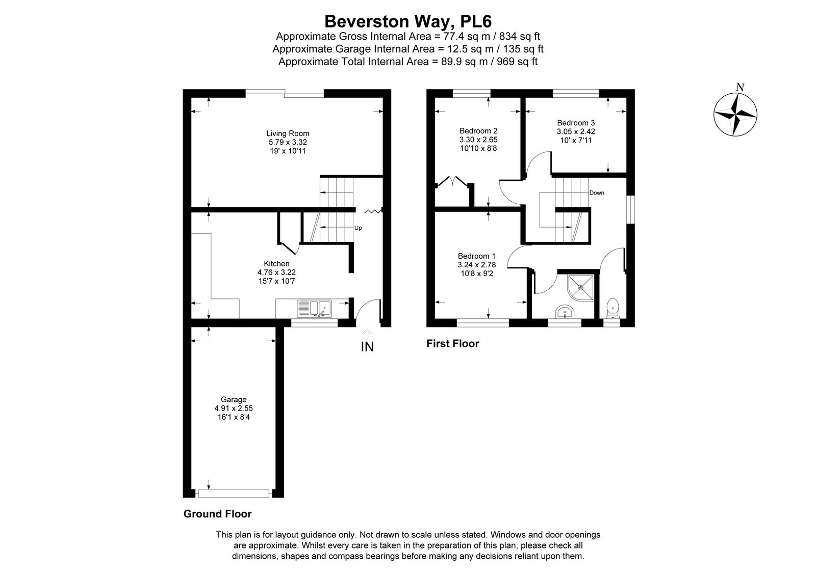 129, Beverston Way, Plymouth floorplan
