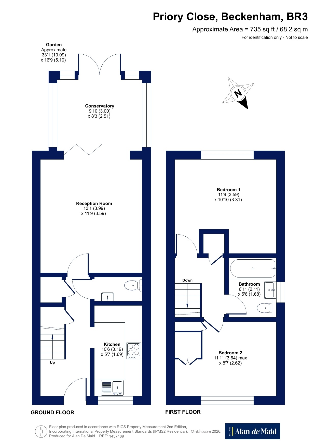 6, Vicarage Court, Beckenham floorplan