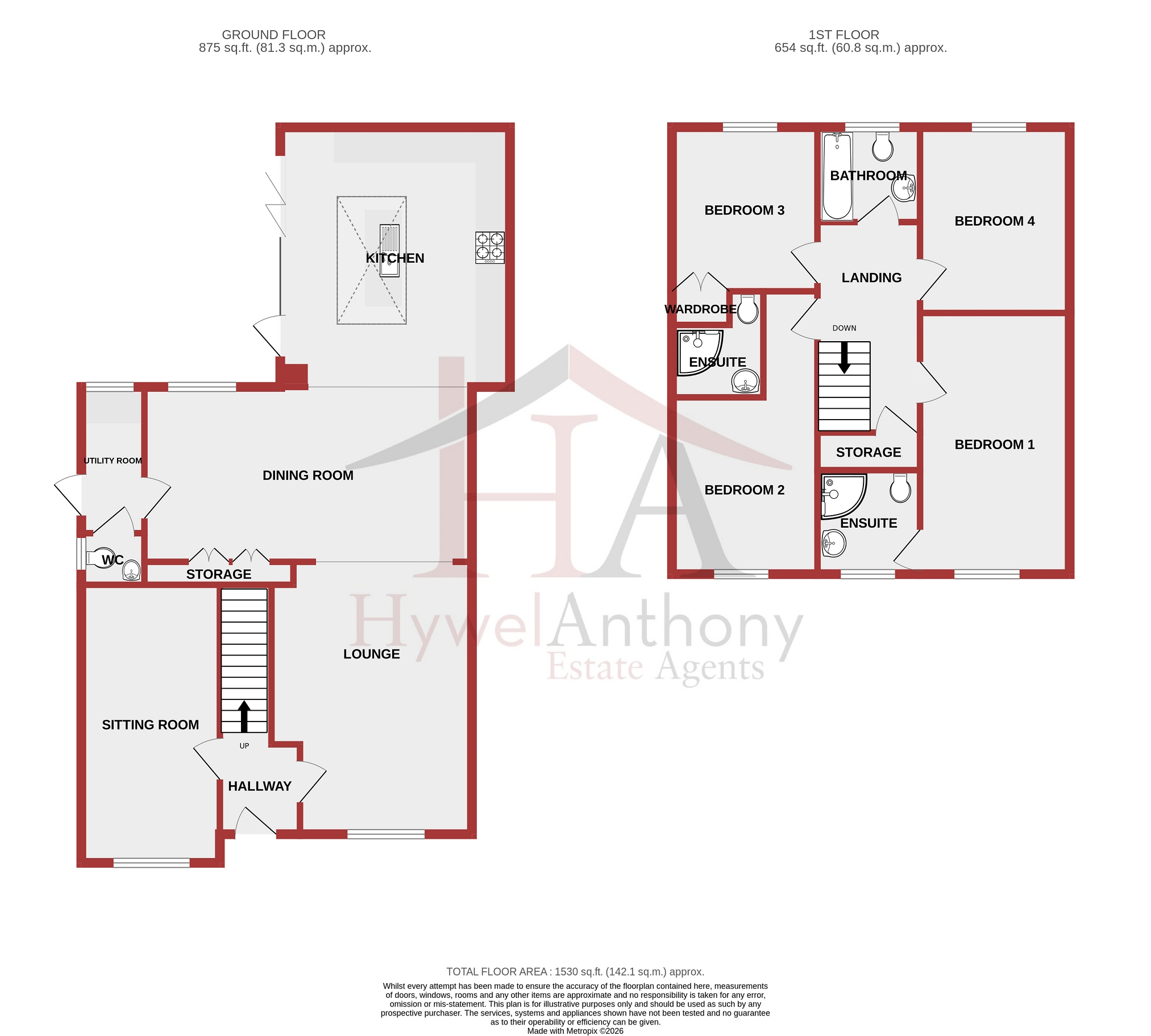 27, Ffordd Y Dolau, Pontyclun floorplan