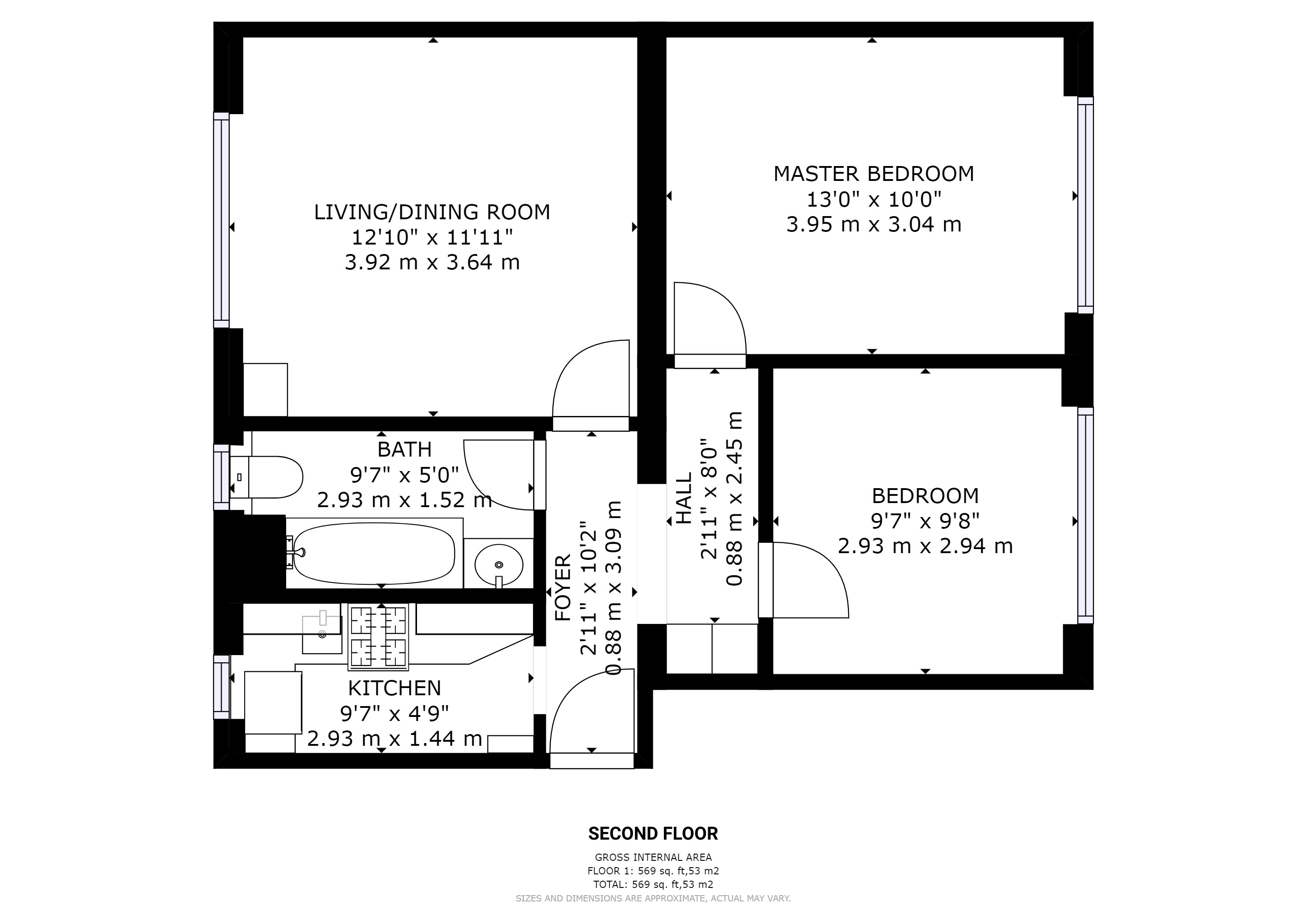 13, Lansdowne Way, London floorplan