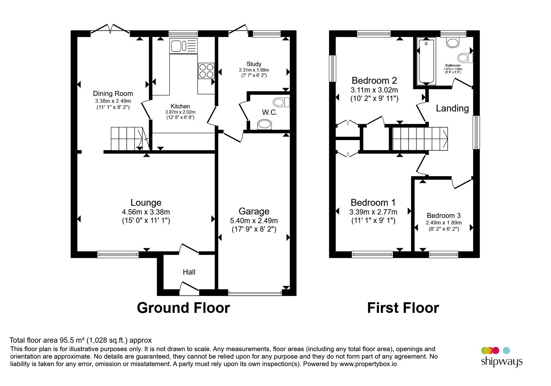 3, Swift Park Grove, Kidderminster floorplan