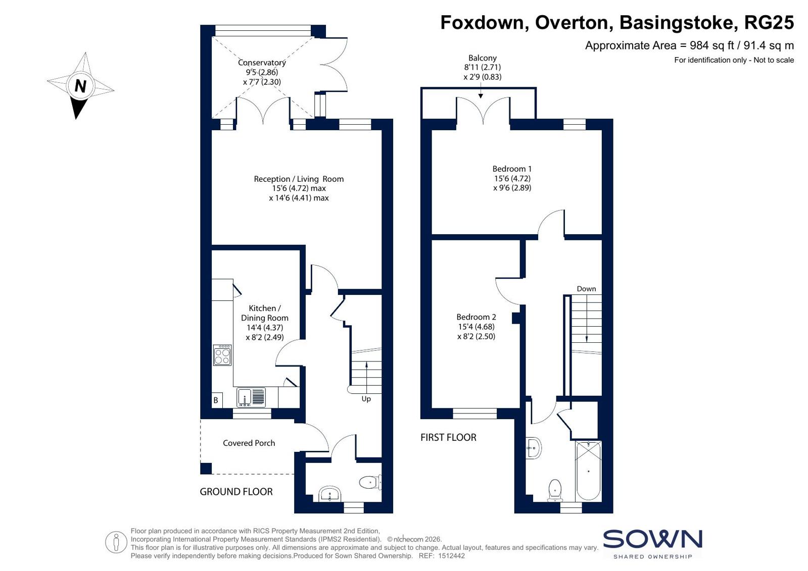 SNG OR^, 68, Foxdown, Basingstoke floorplan