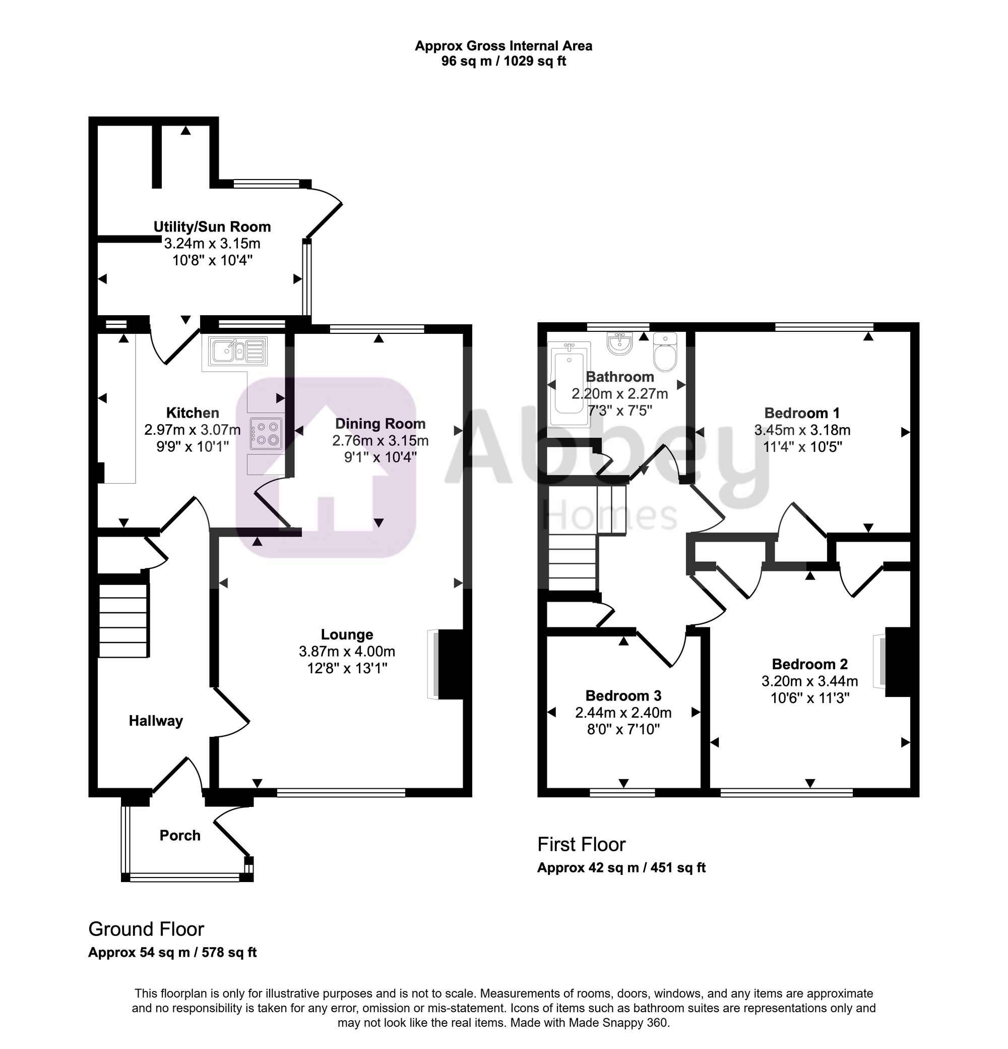 93 Biddle Road, Leicester floorplan