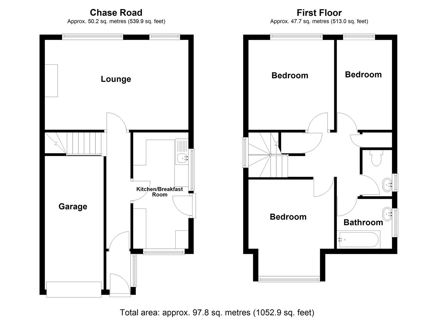 11, Chase Road, Staffordshire floorplan