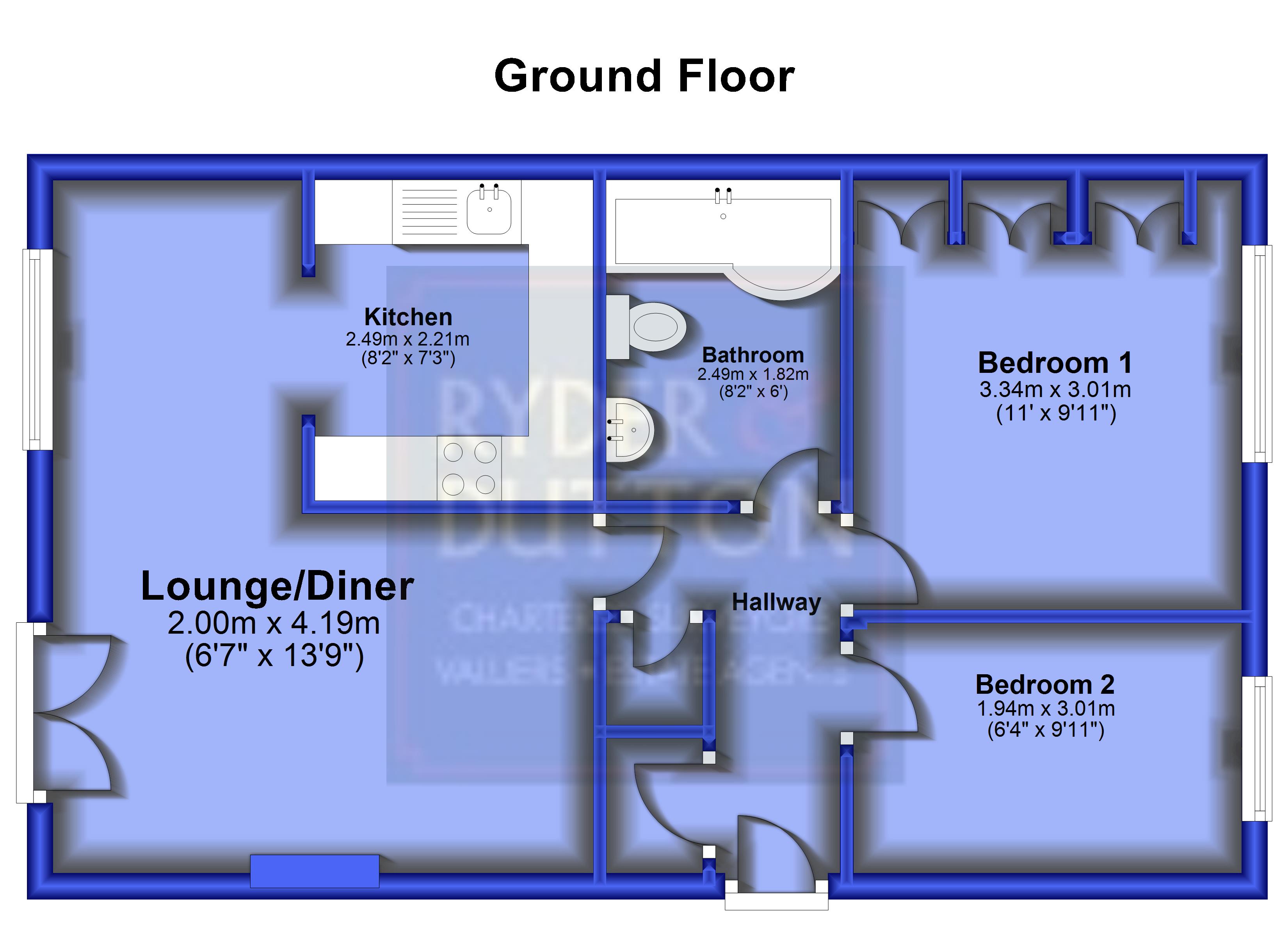 71, Greenhead Court, Huddersfield floorplan