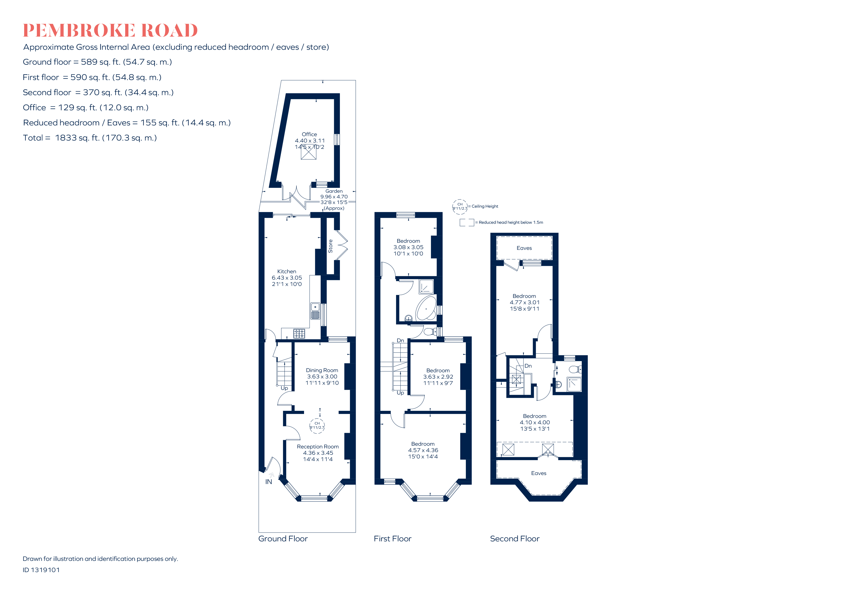71, Pembroke Road, London floorplan