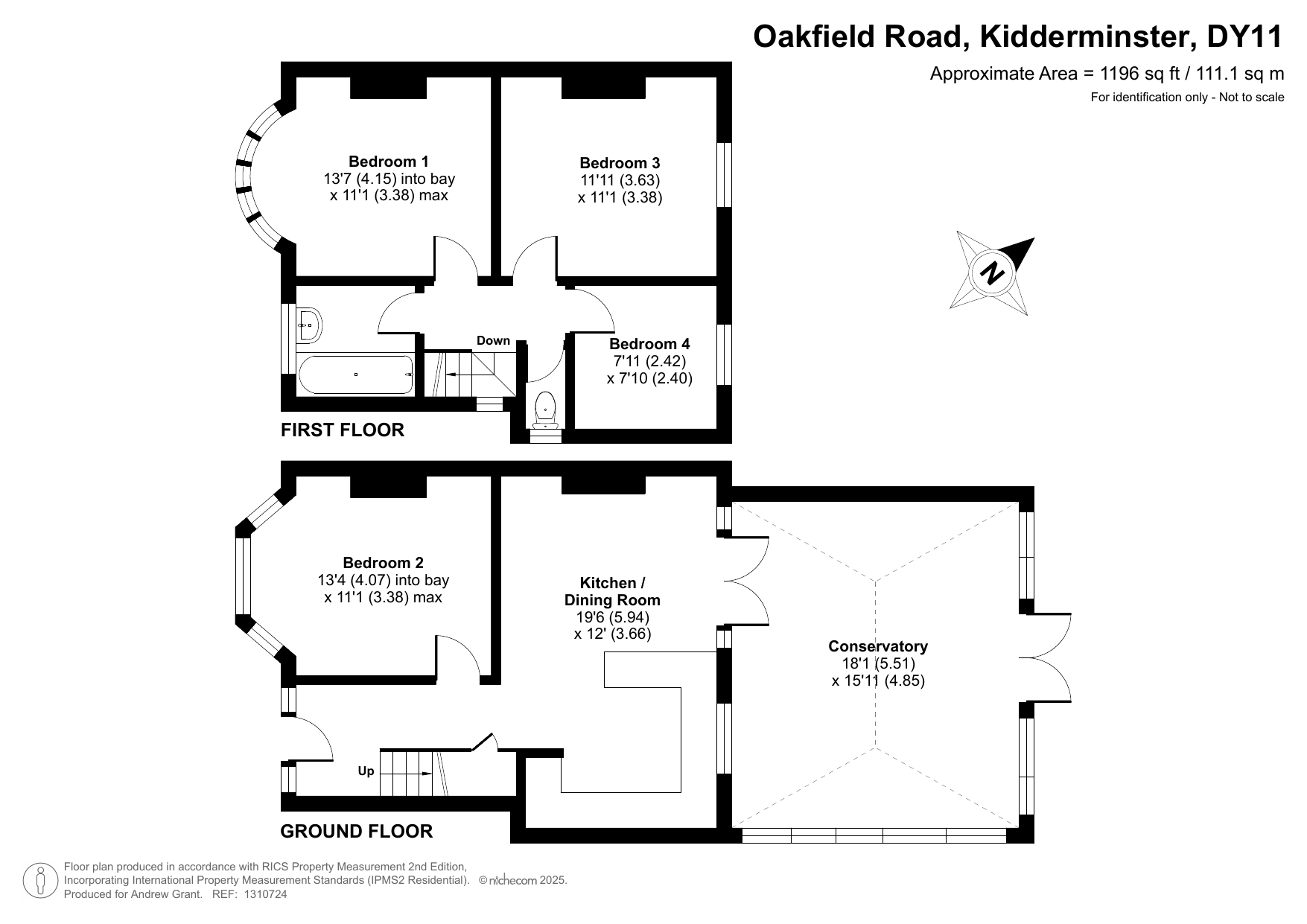 27, Oakfield Road, Kidderminster floorplan