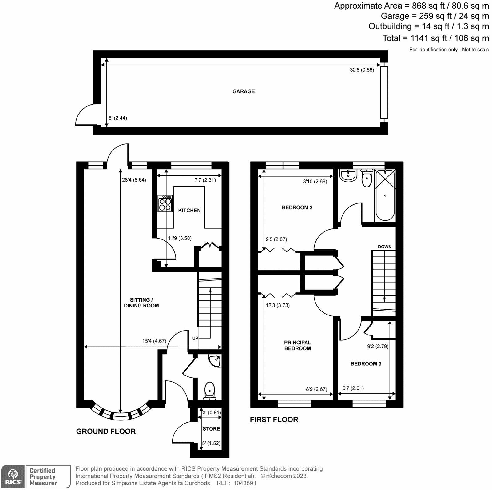 9, Marlborough Drive, Weybridge floorplan