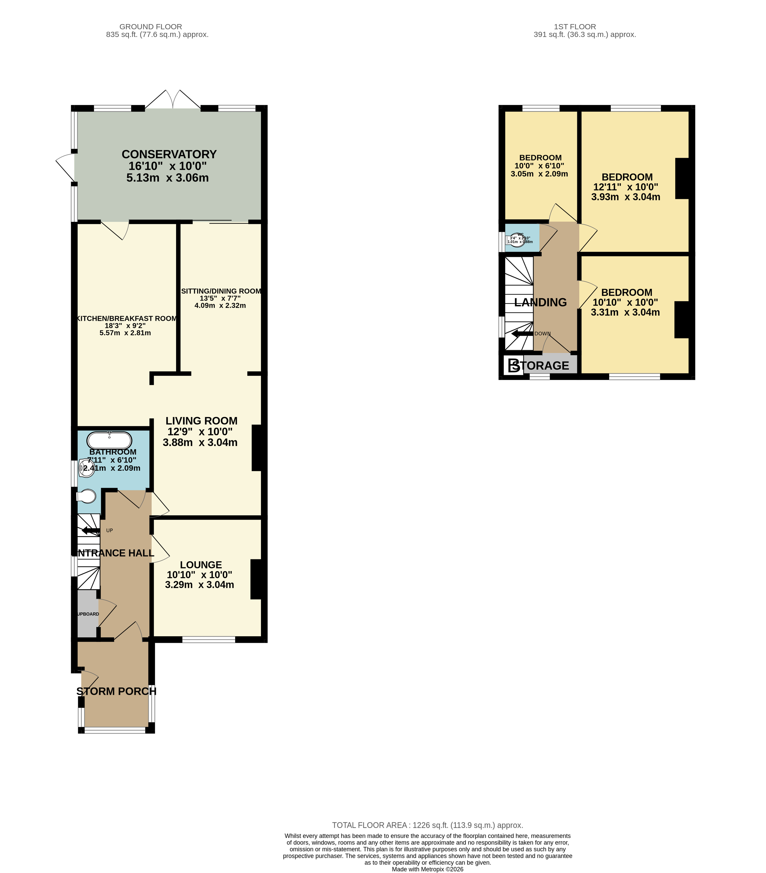 Flansham Lane, Bognor Regis floorplan
