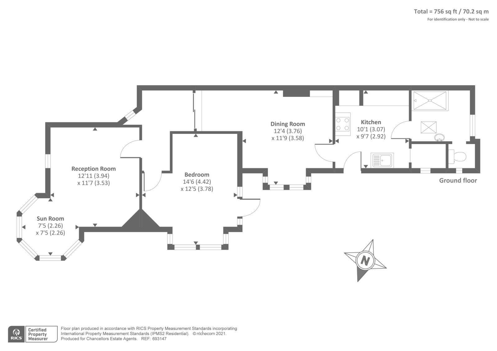Ground Flat, 238, Abingdon Road, Oxford floorplan