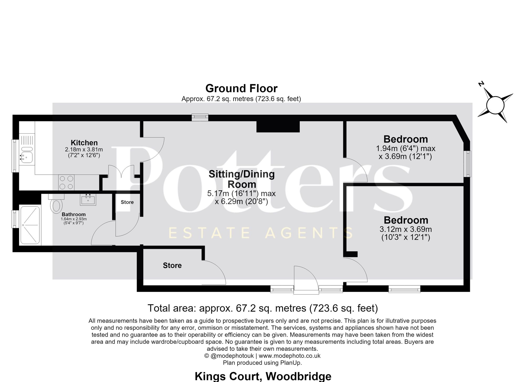 2 Kings Court Little St. Johns Street, Woodbridge floorplan