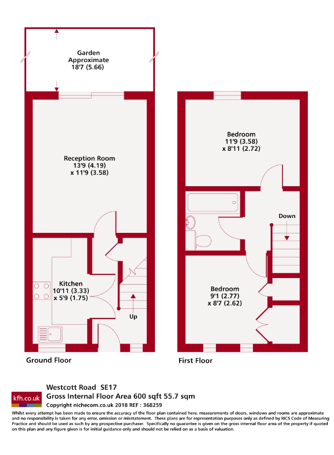 10, Westcott Road, London floorplan