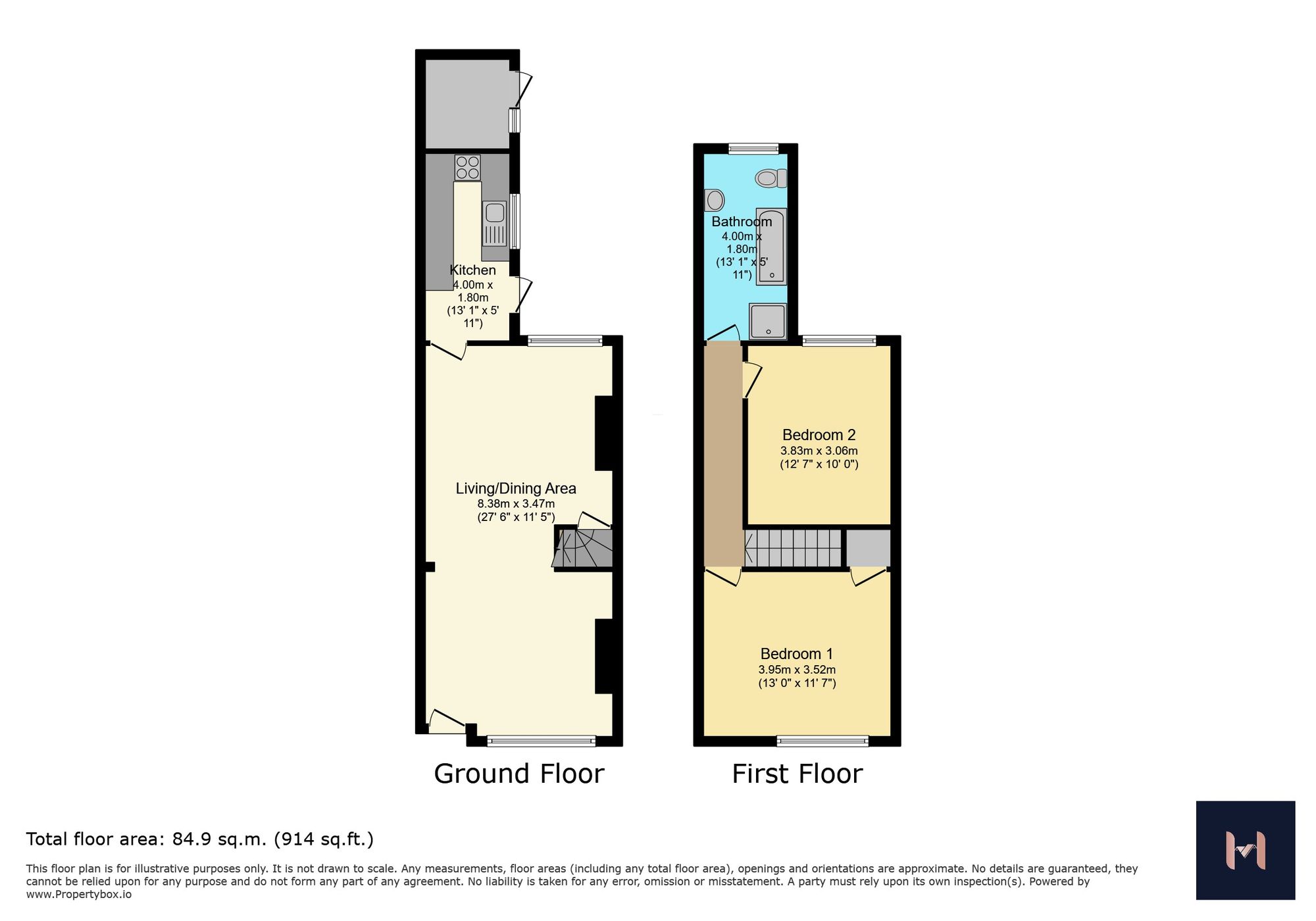 84 Vaughan Street, Leicester floorplan