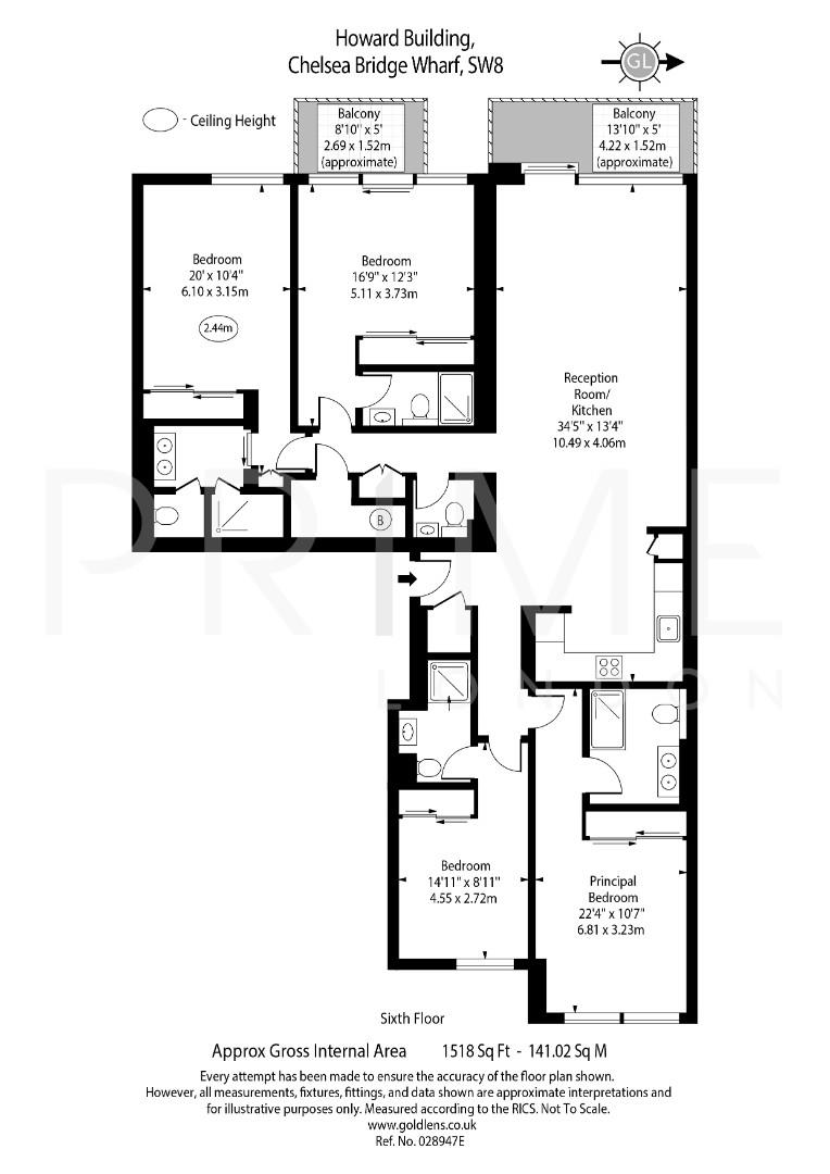 Howard Building, Chelsea Bridge Wharf, London floorplan