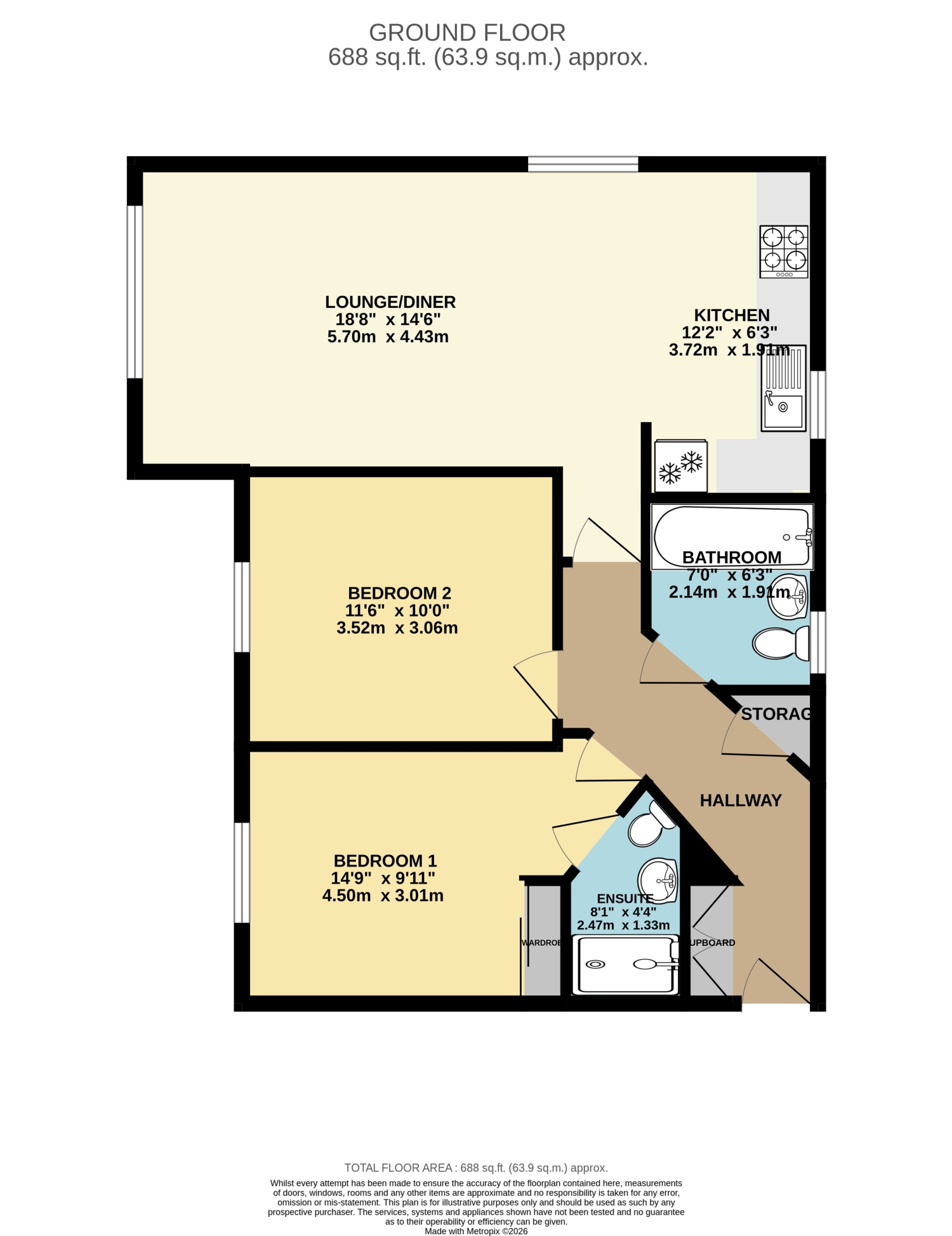 94, Countess Way, Milton Keynes floorplan