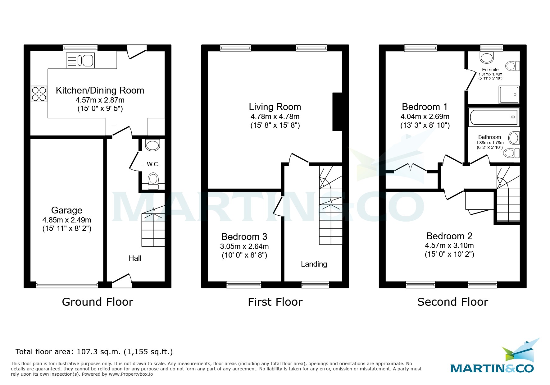 21, Burnett Close, Paulton floorplan