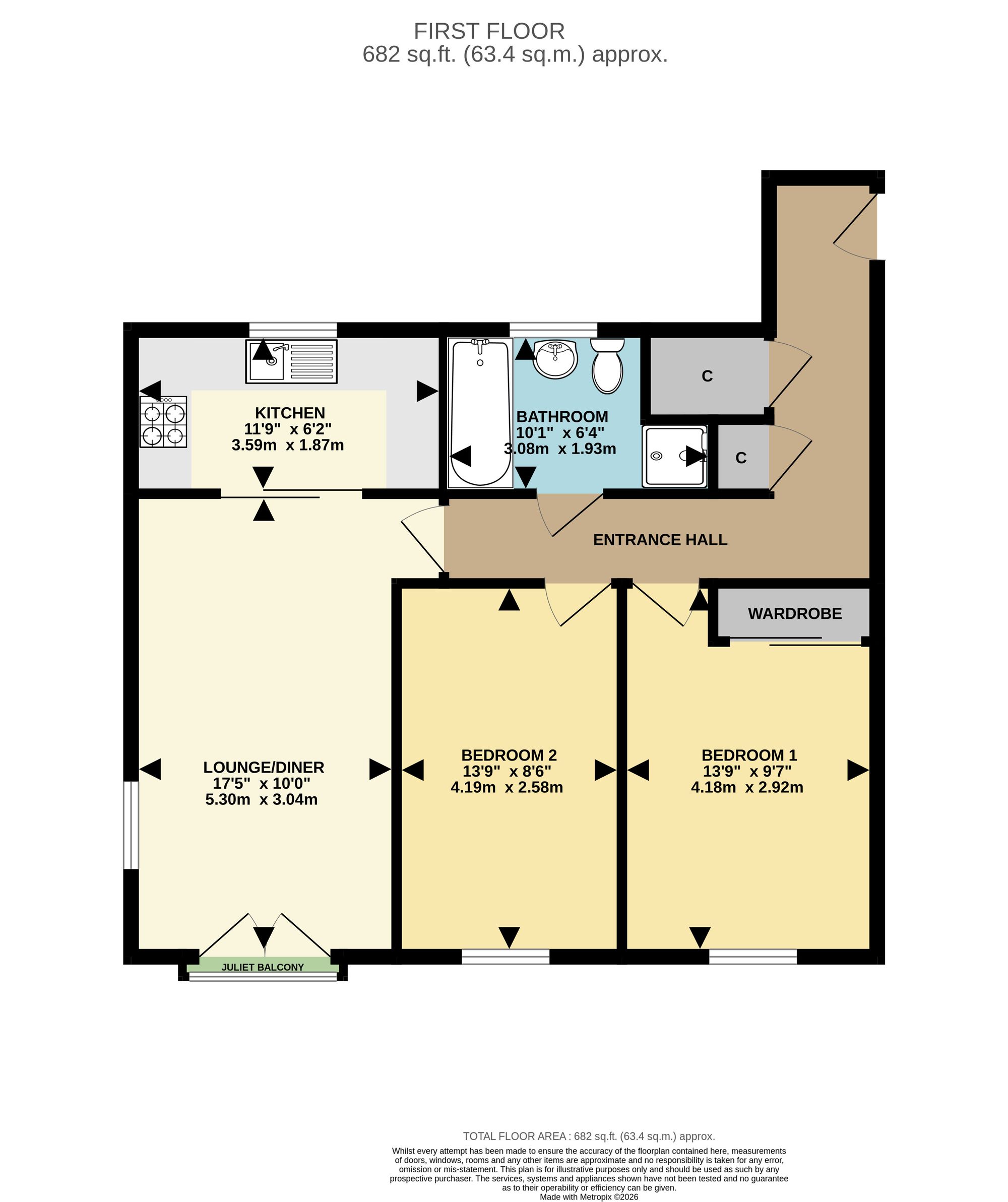 4 Hedley House Seddingbourne Way, Sittingbourne floorplan