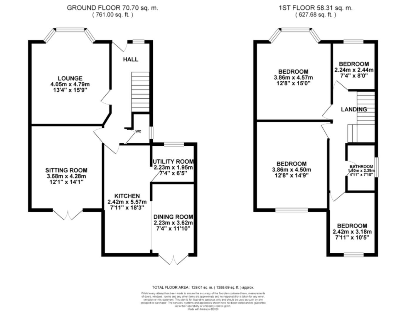48, Elson Road, Formby floorplan