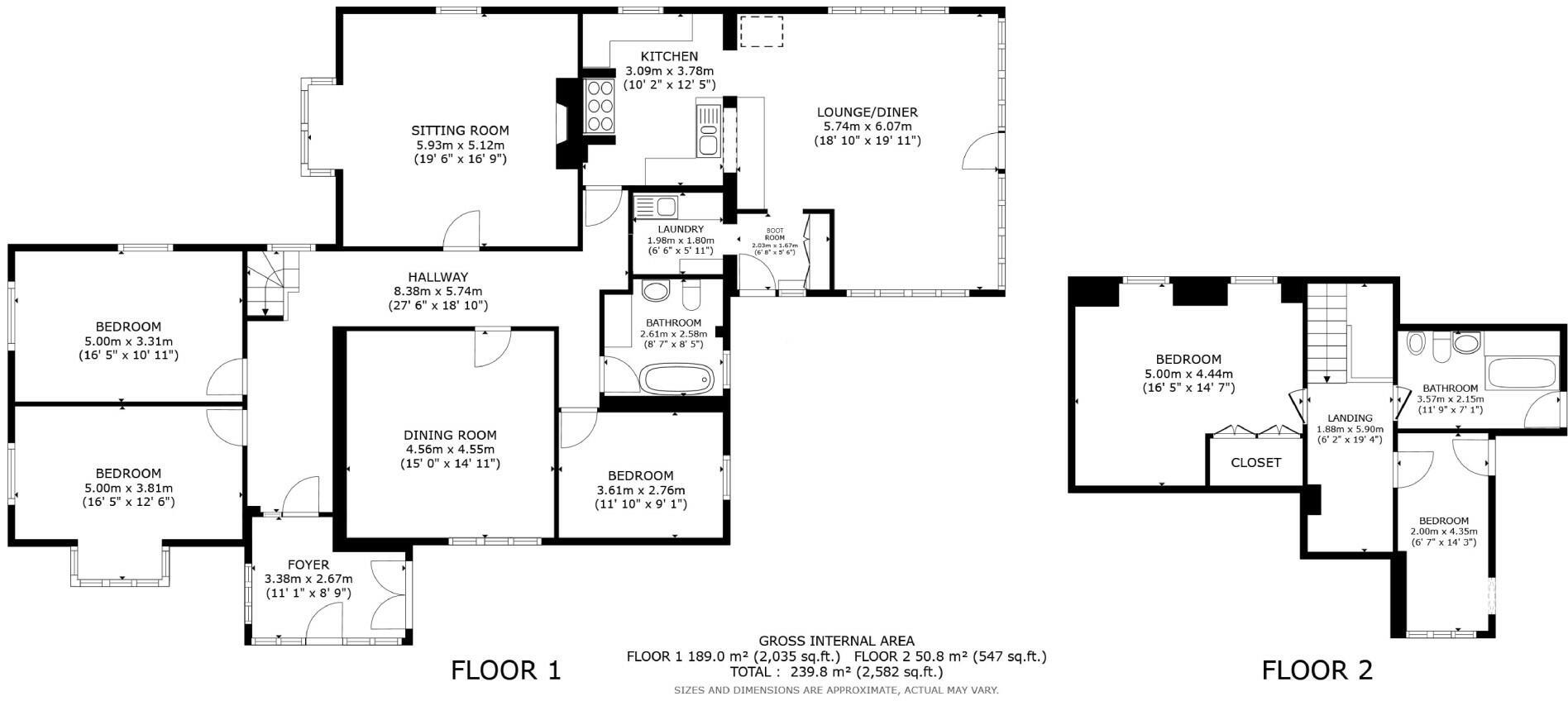 Oakhurst, Bond Lane, Ashford floorplan