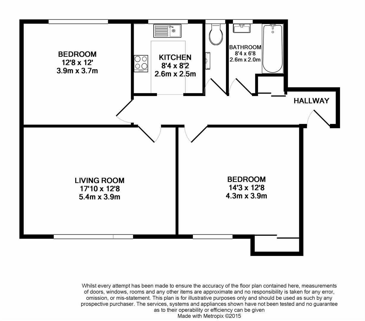 33, Woodland Court, Hove floorplan