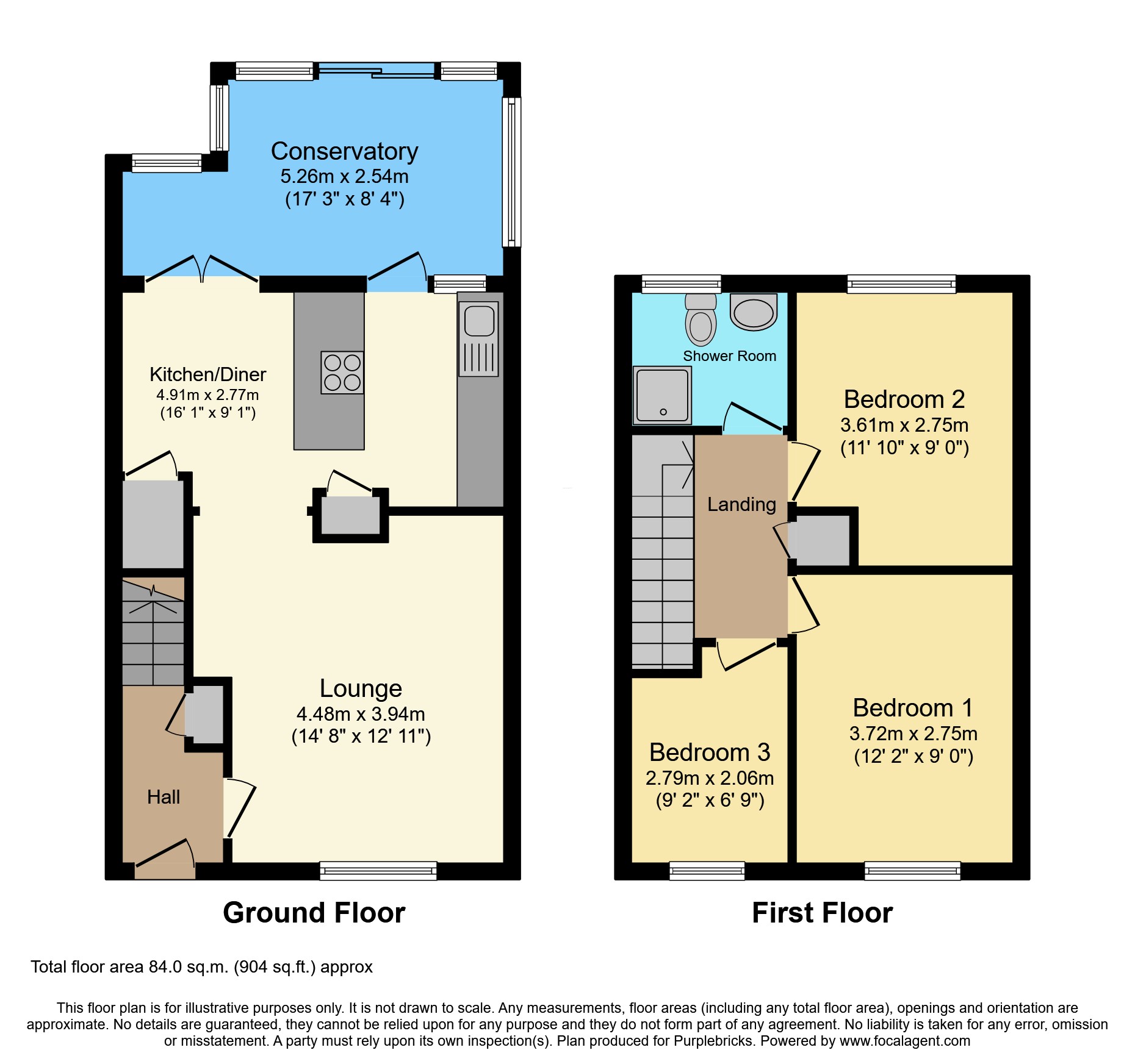 54, Hawkhurst Close, Southampton floorplan