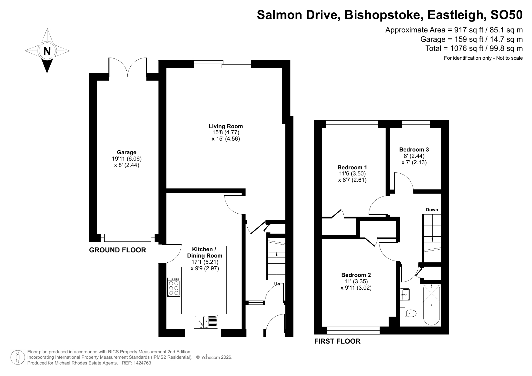 11, Salmon Drive, Eastleigh floorplan