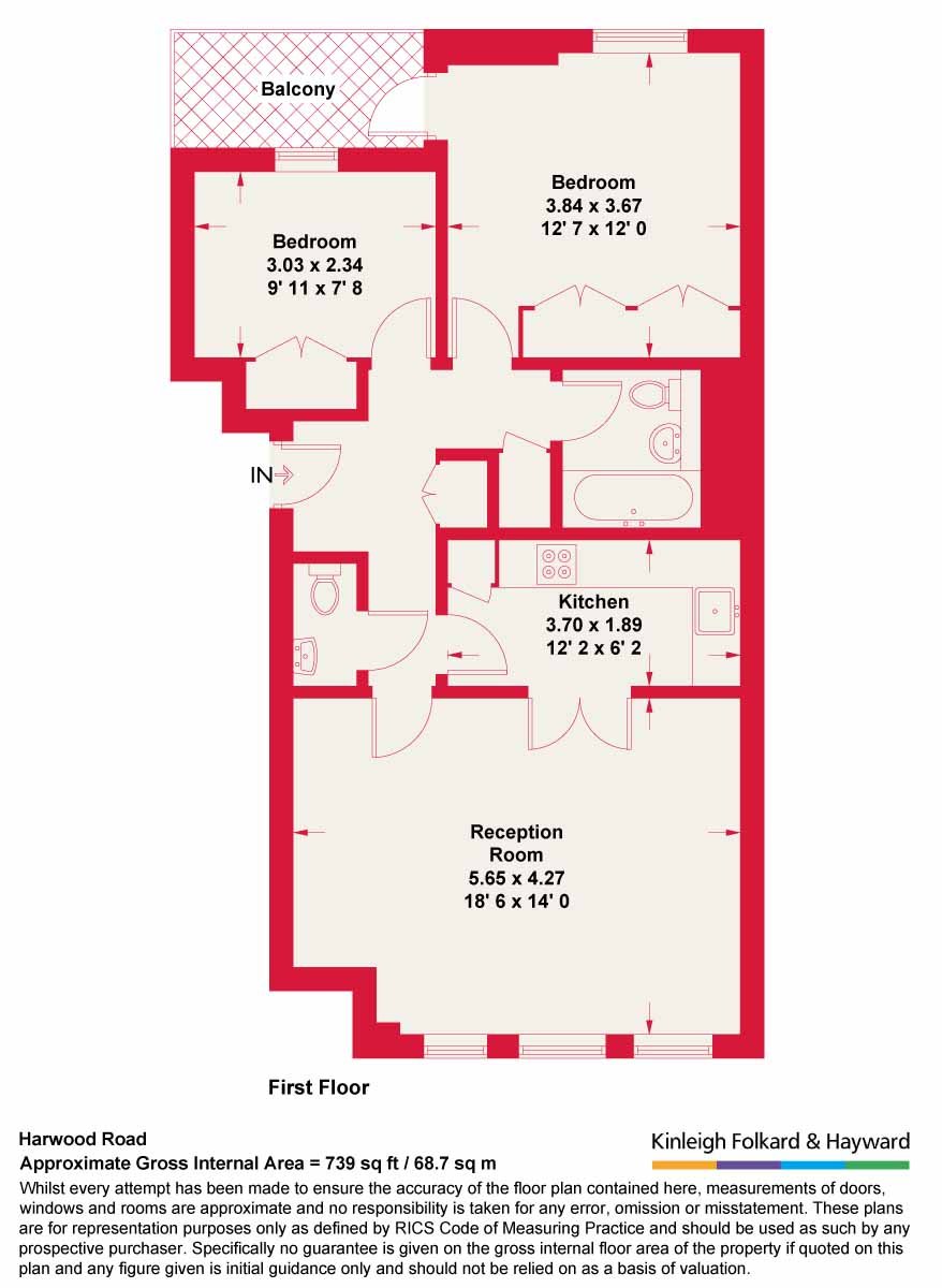 Flat 23, 21-31, Harwood Road, London floorplan