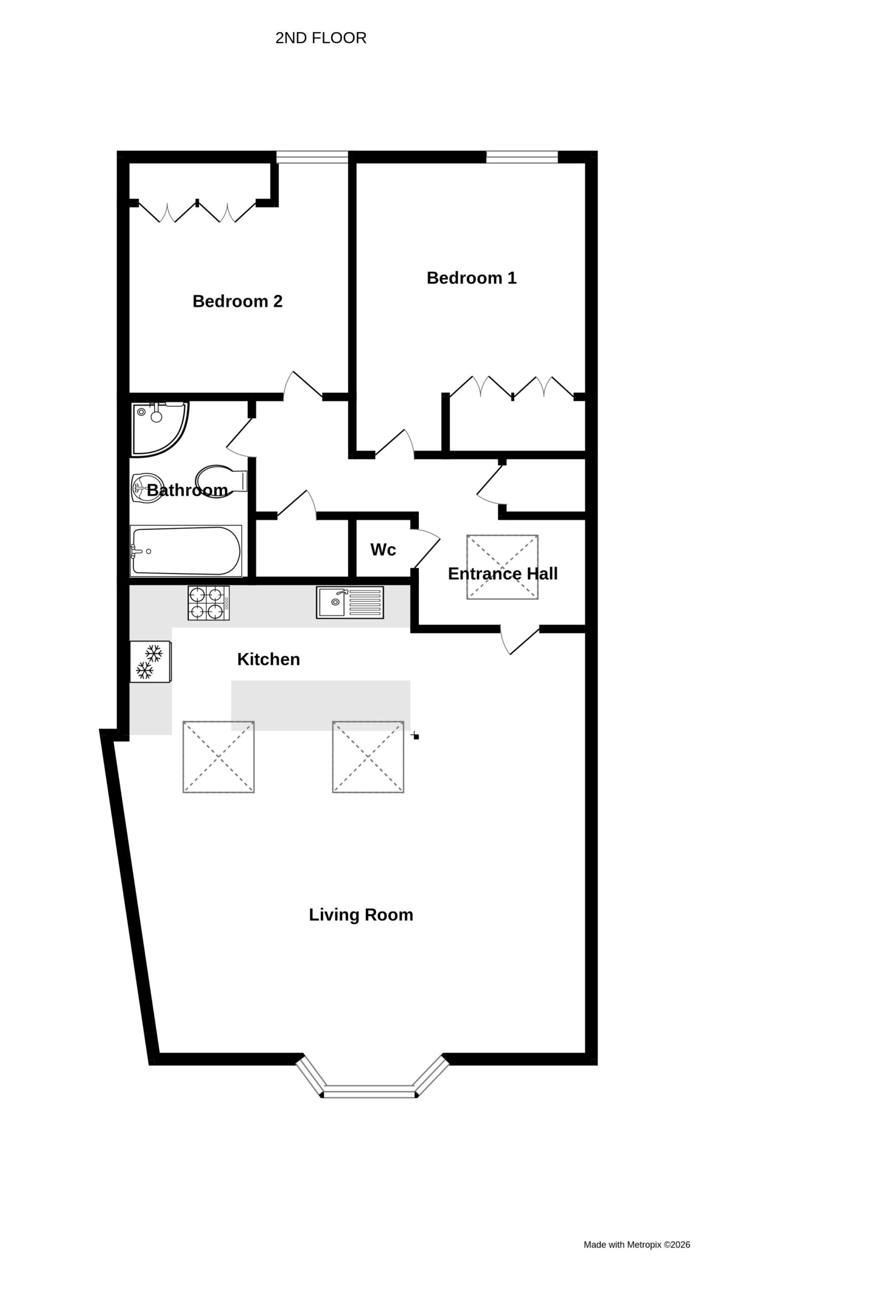 Apartment 5, La Salerie Inn, Glategny Esplanade, St Peter Port floorplan