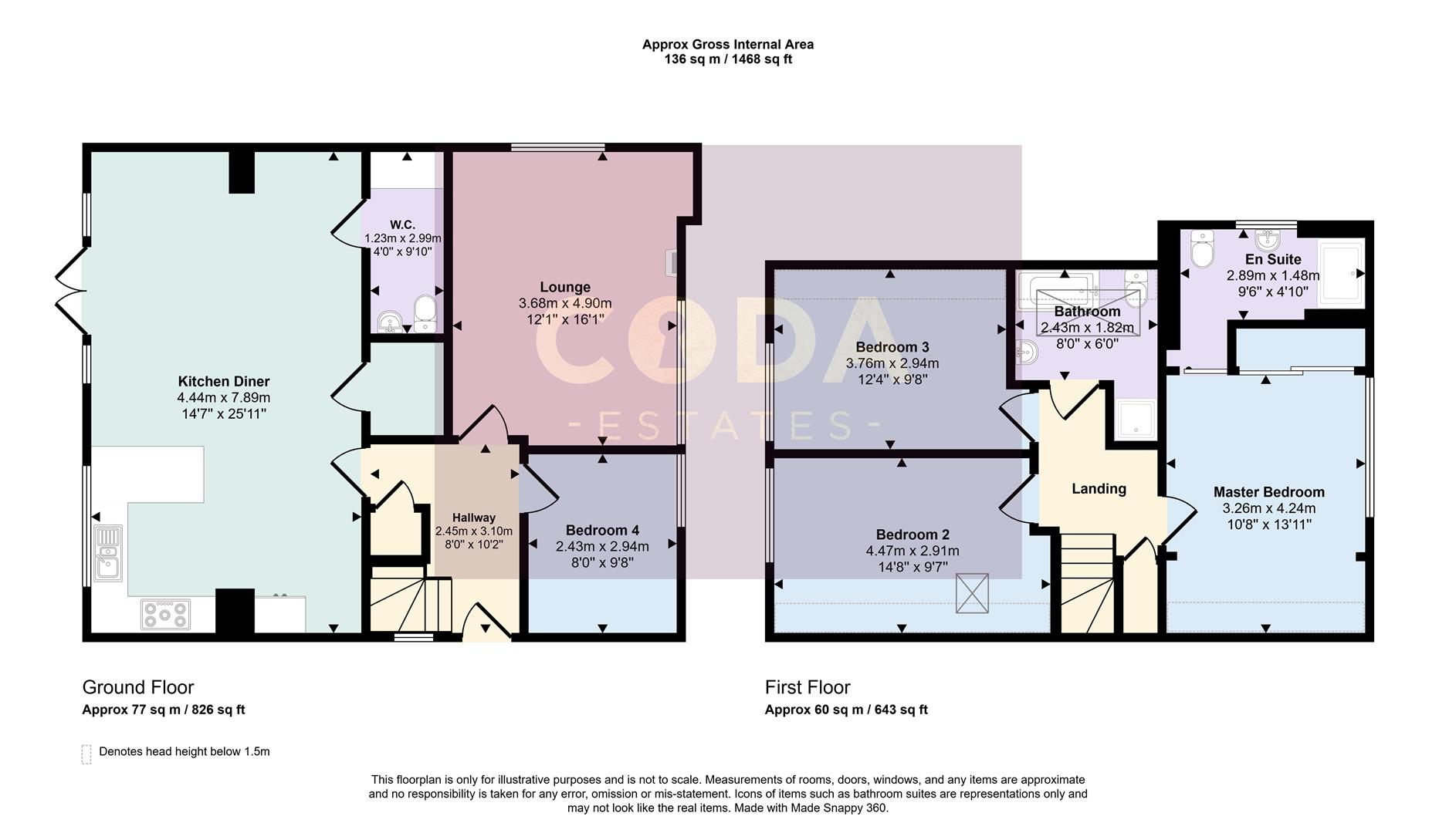 103, Larkfield Road, Glasgow floorplan
