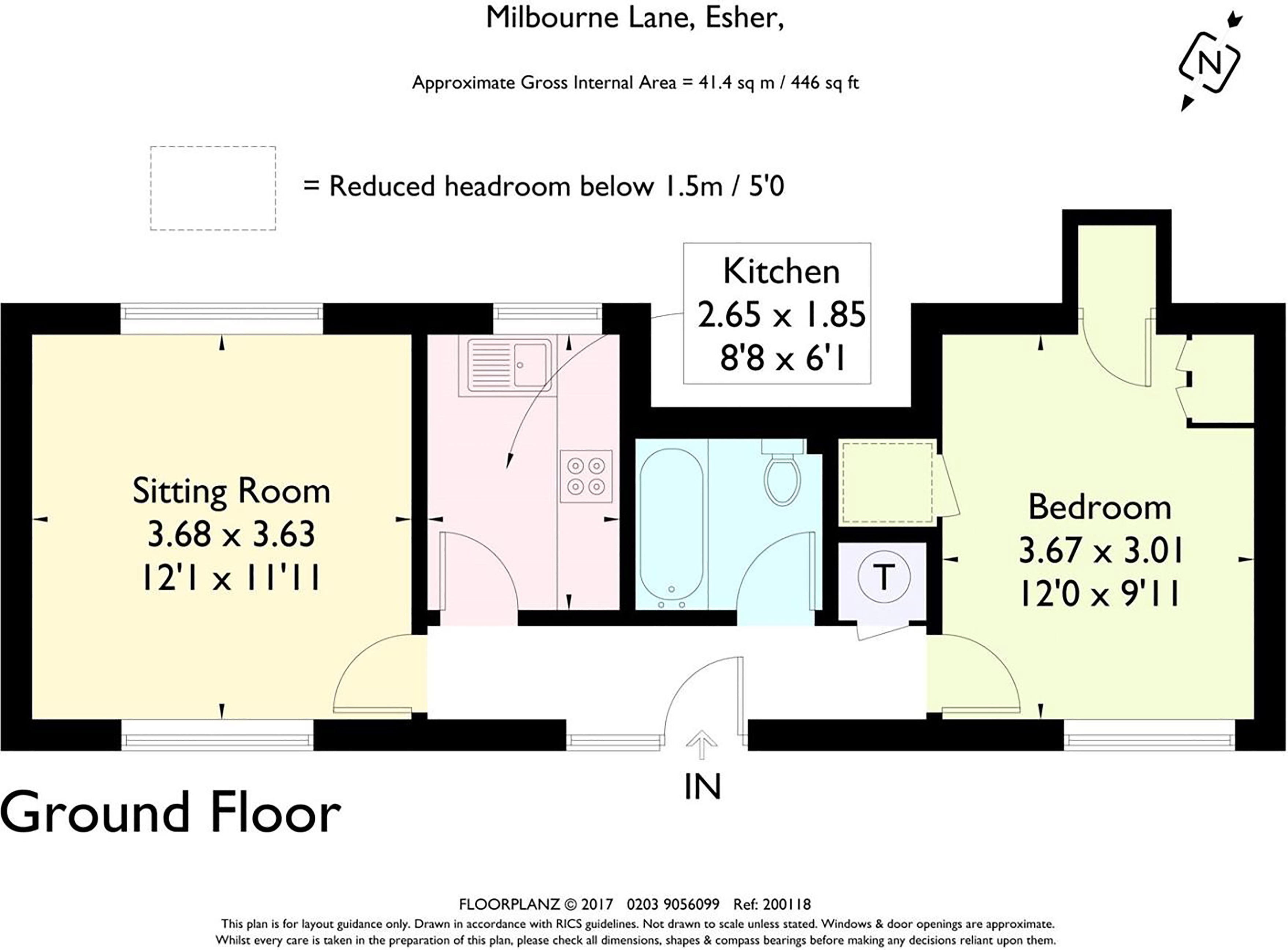 1 Bedrooms Maisonette for sale in Milbourne Lane, Esher, Surrey KT10