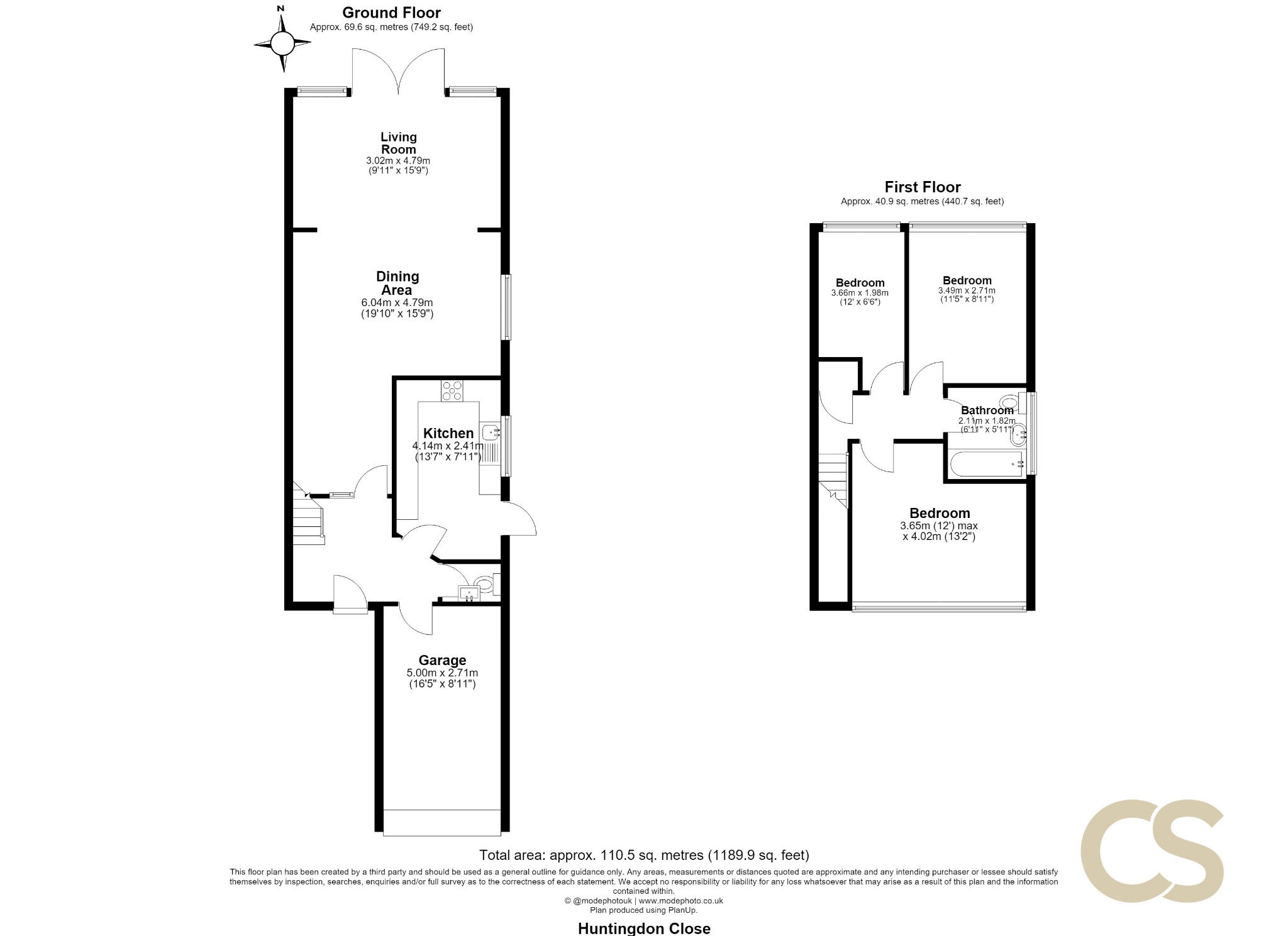 16, Huntingdon Close, Broxbourne floorplan