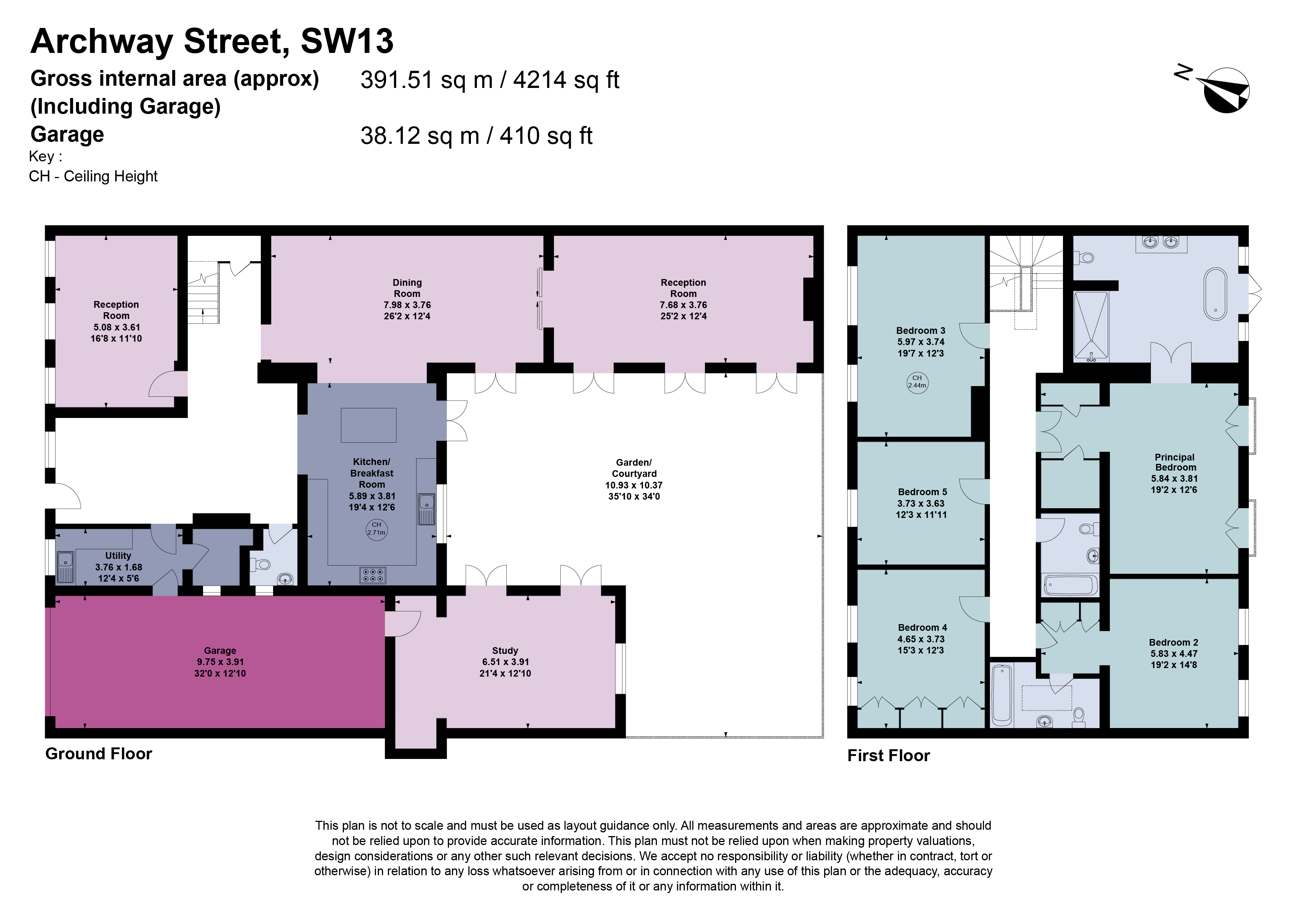 62, Archway Street, London floorplan