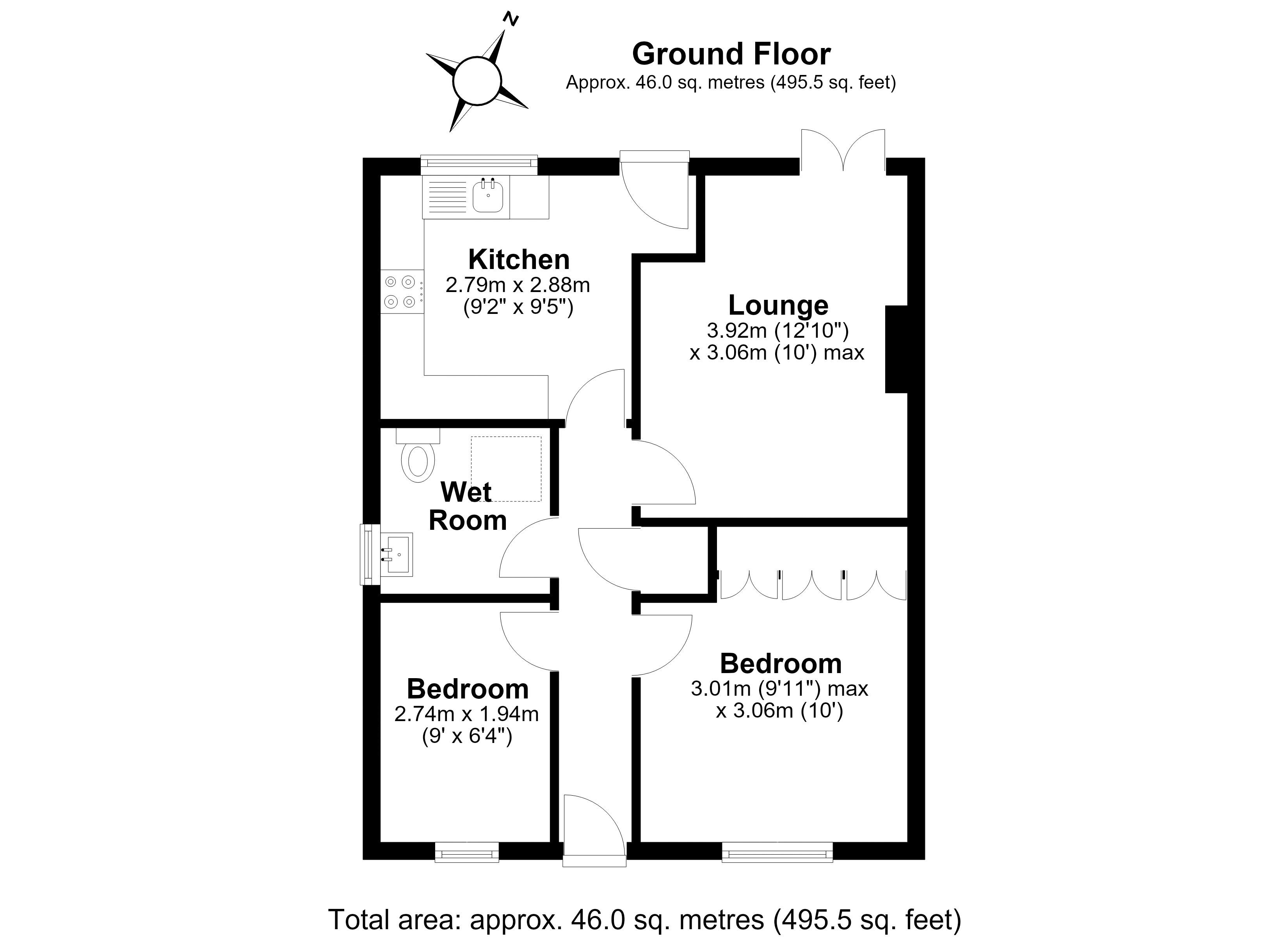 15, Village Way, Telford floorplan