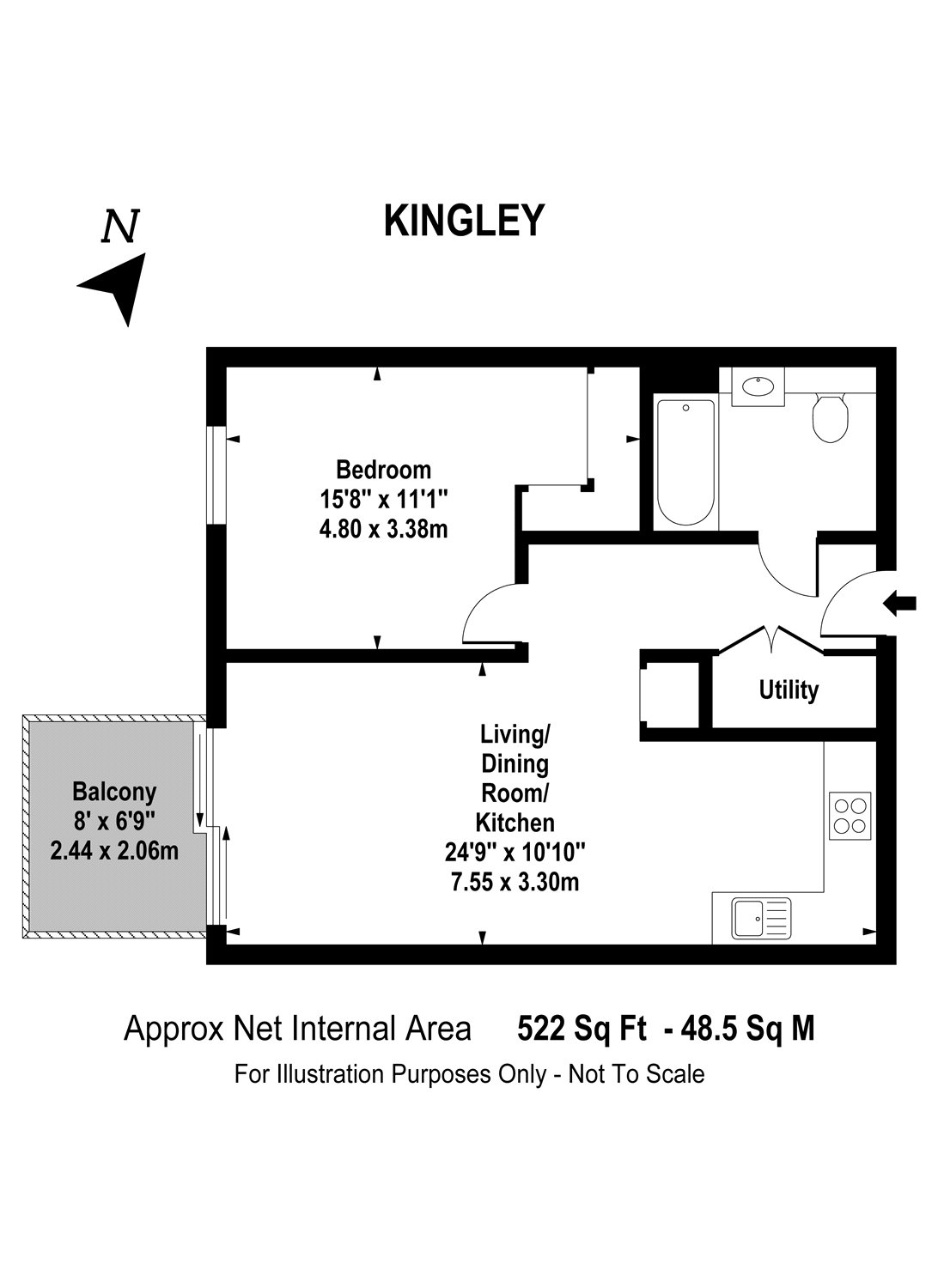 1 Bedrooms Flat to rent in Kingly Building, 18 Woodberry Down, London N4