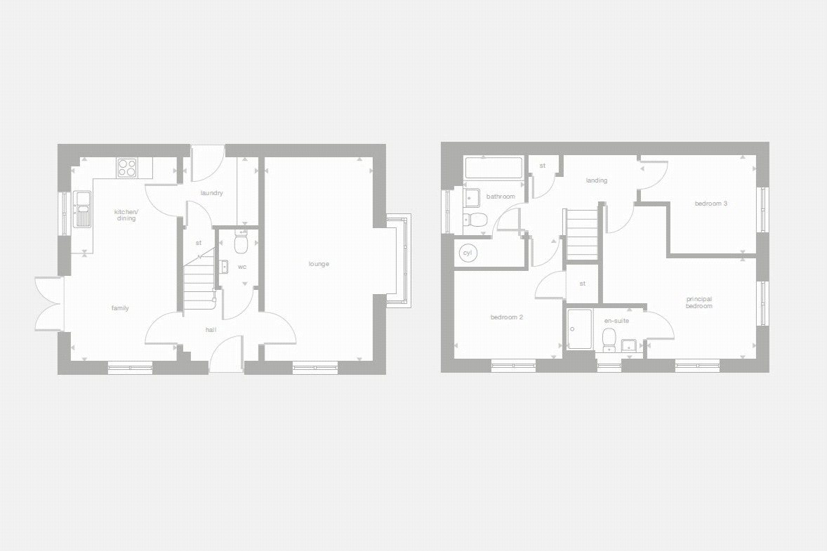 Plot 98 The Braxton,, Waverley Gardens, Farnham floorplan
