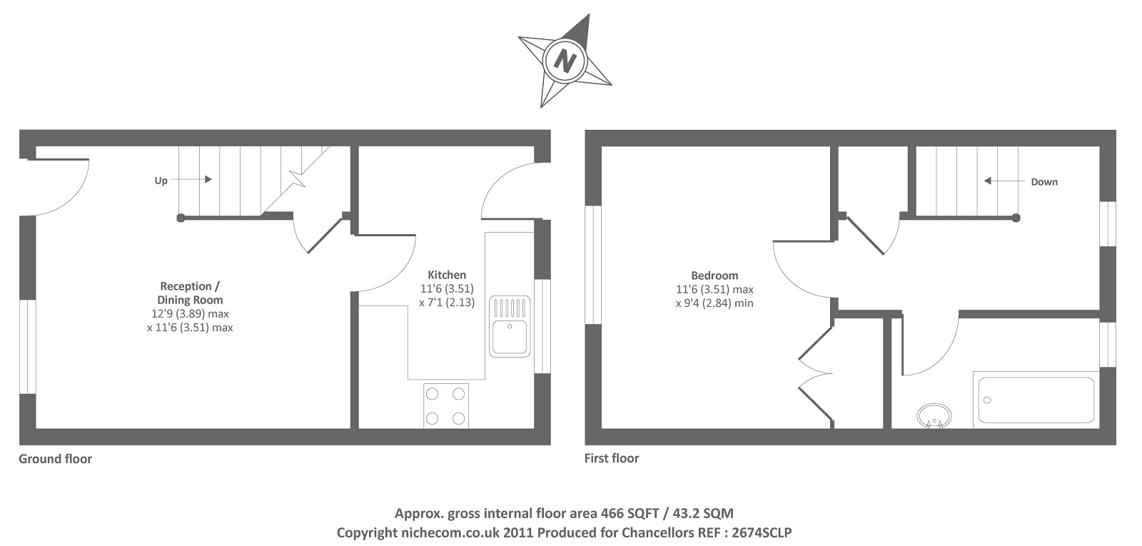 1 Bedrooms Terraced house to rent in Old School Place, Woking GU22