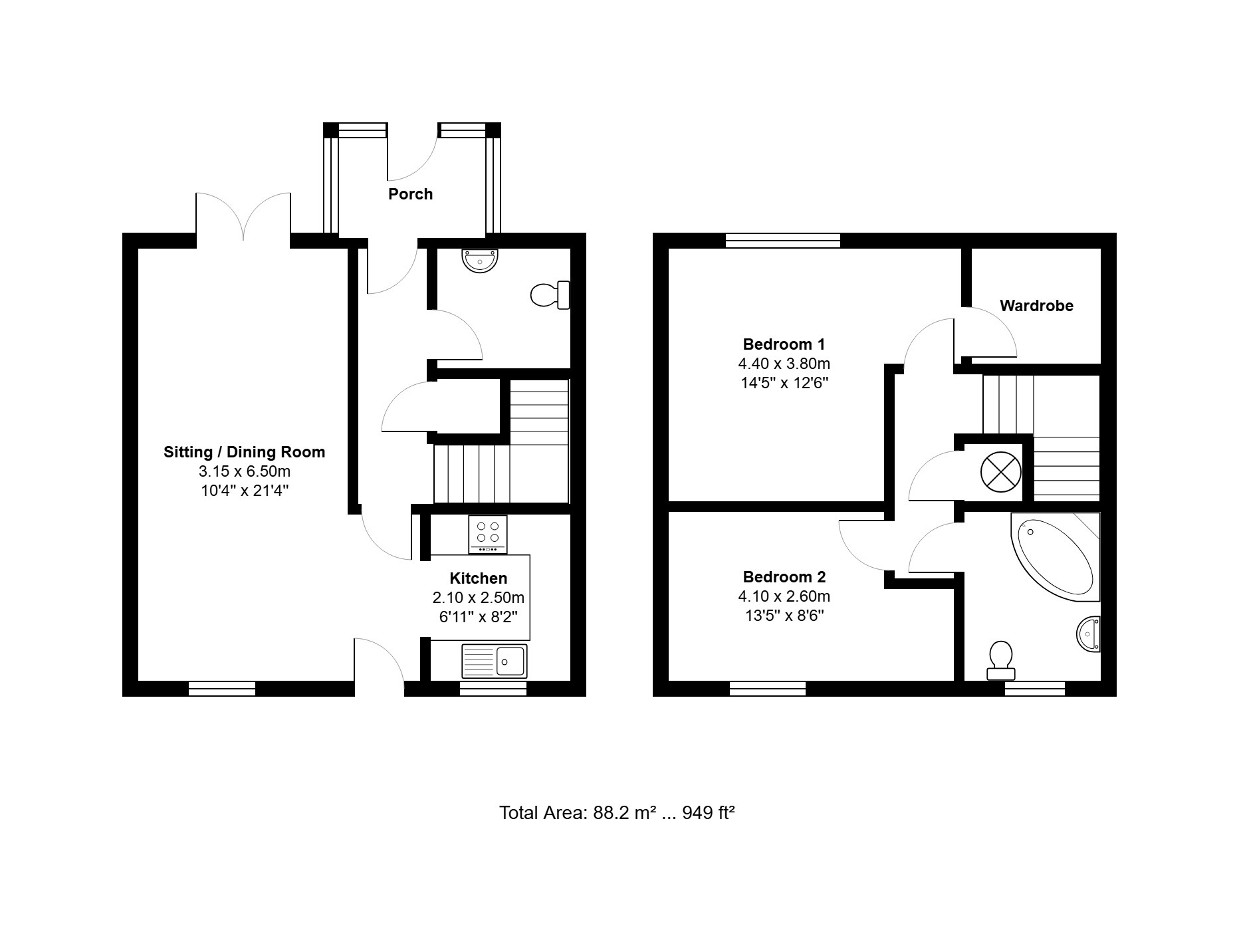 2 Polstede Place, North Street, King's Lynn floorplan