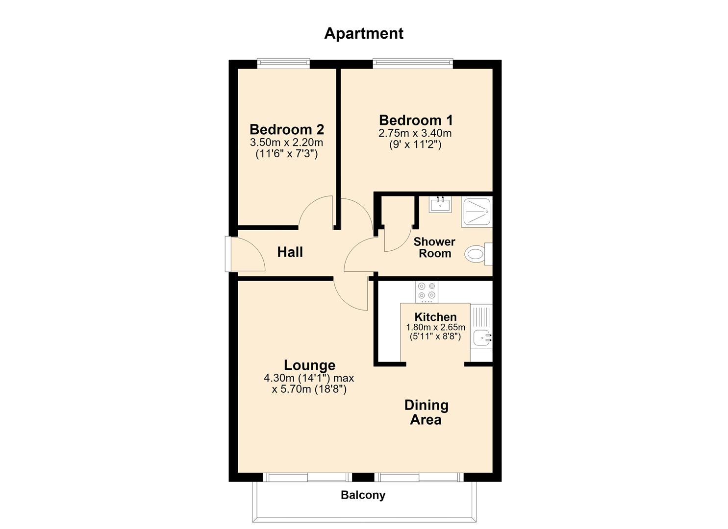 Lock Keepers Court, Hull floorplan
