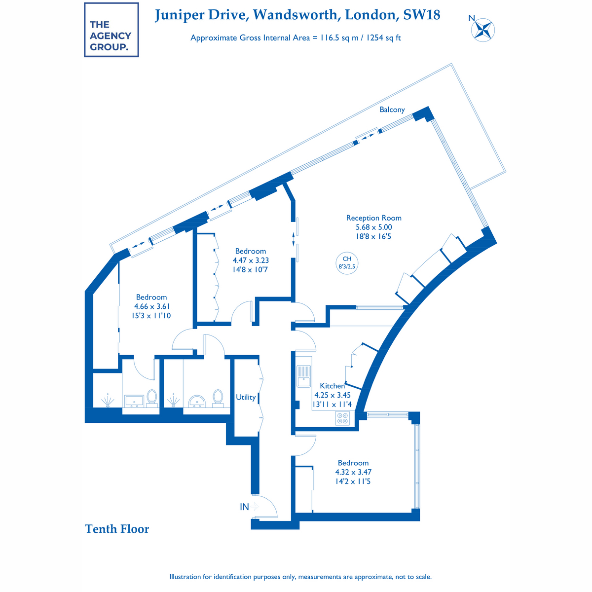 Flat 67, Kingfisher House, Juniper Drive, London floorplan
