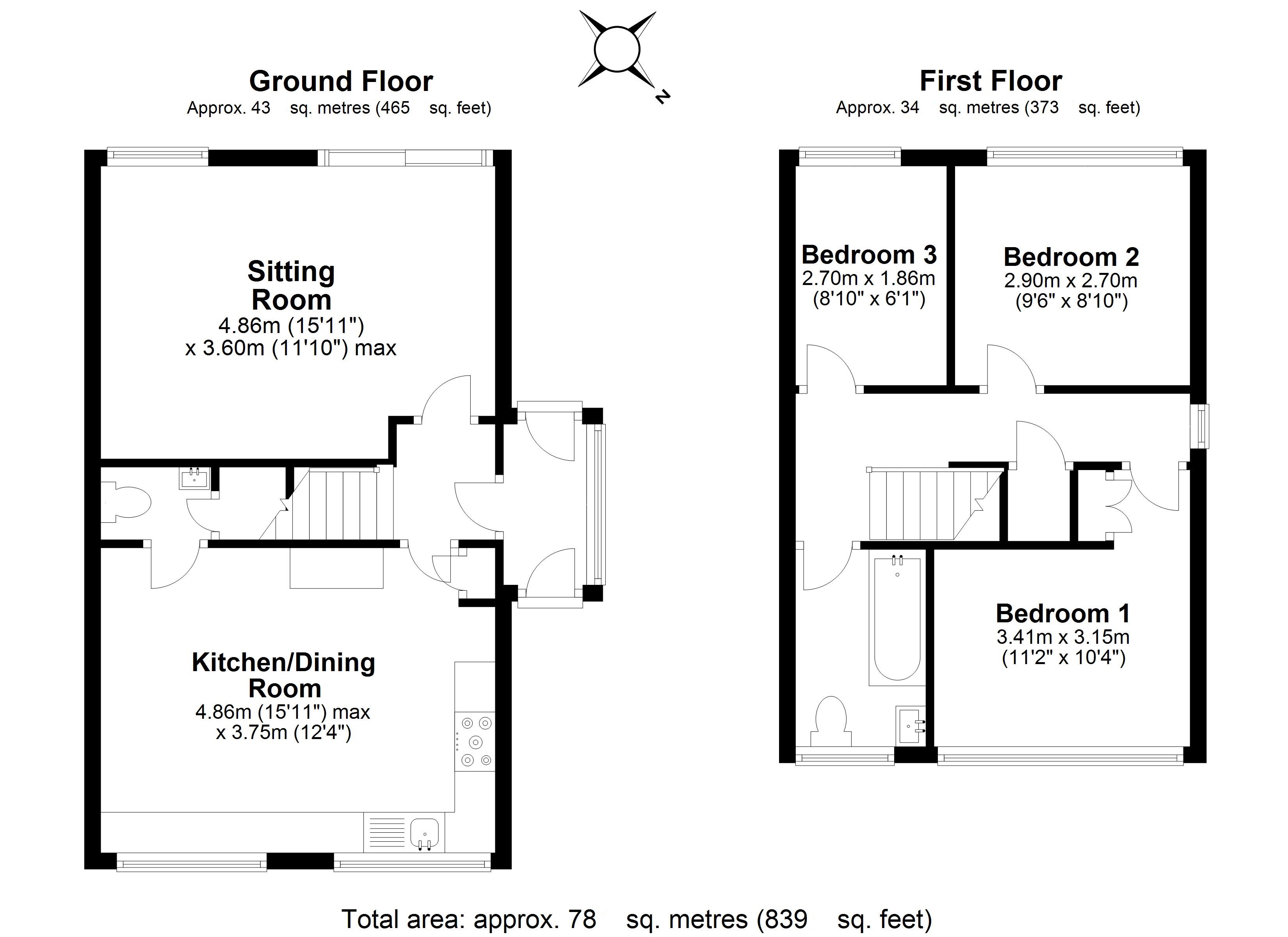 Stortford Hall Park, Stortford, Herts CM23, 3 bedroom semi