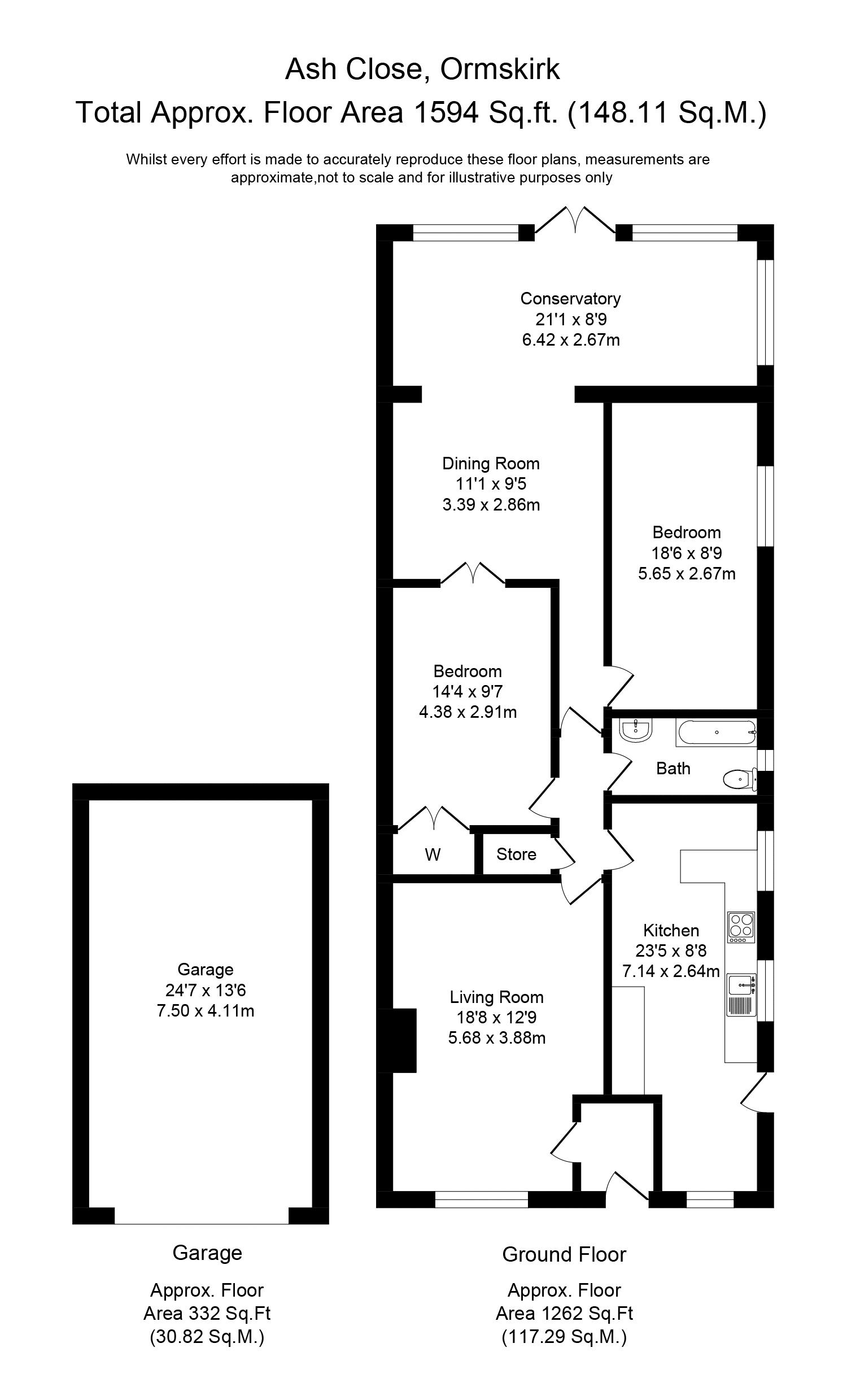 2 Bedrooms Bungalow for sale in Ash Close, Aughton, Ormskirk L39