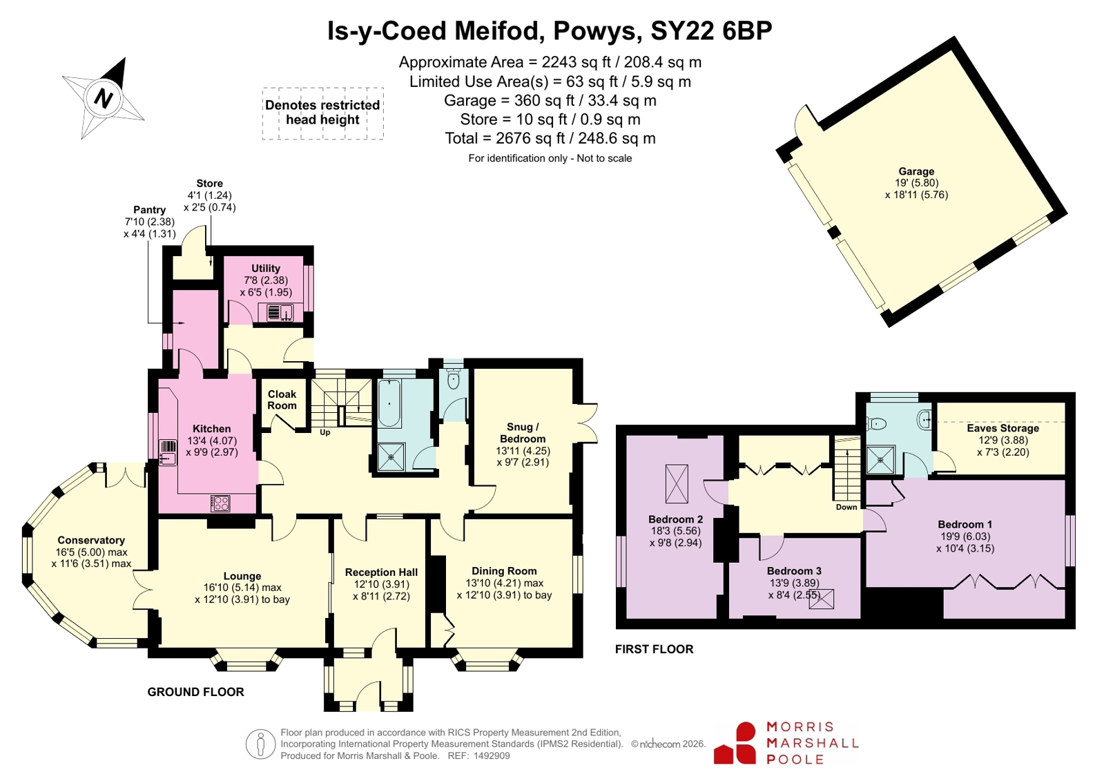 Is-Y-Coed,, Meifod, Powys floorplan