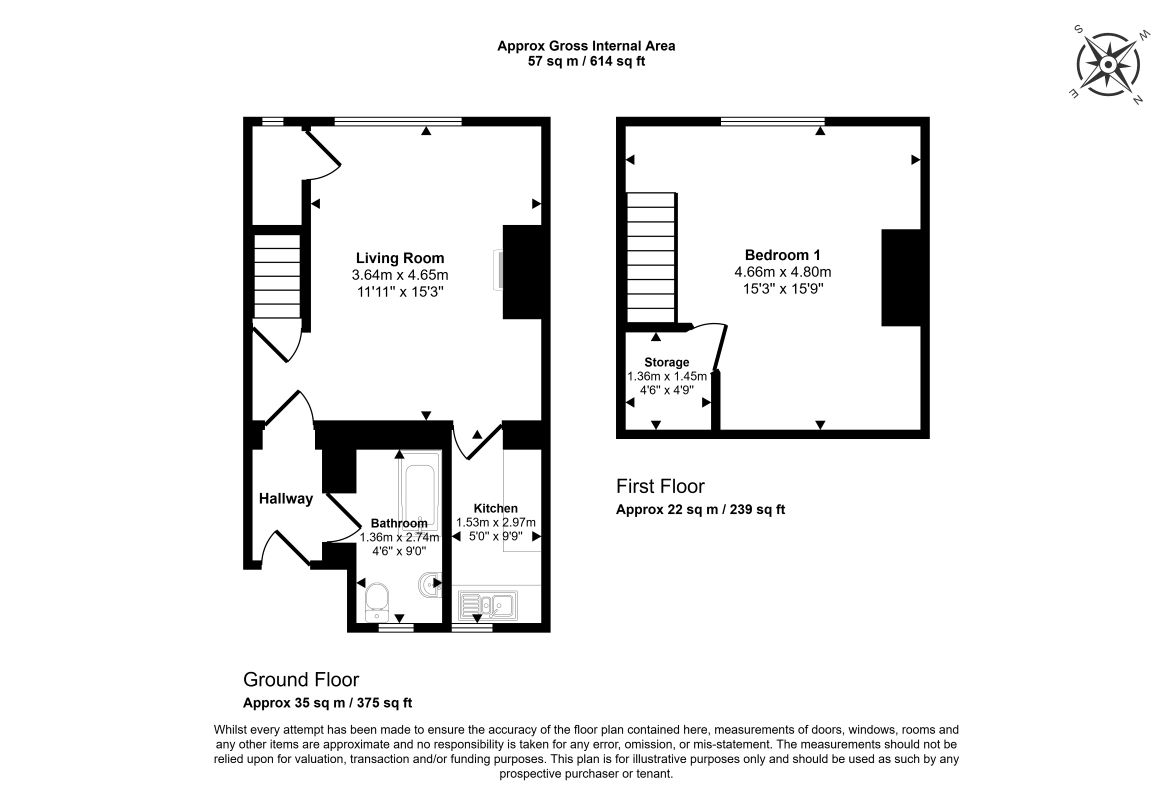 11, Back Lane, Bradford floorplan