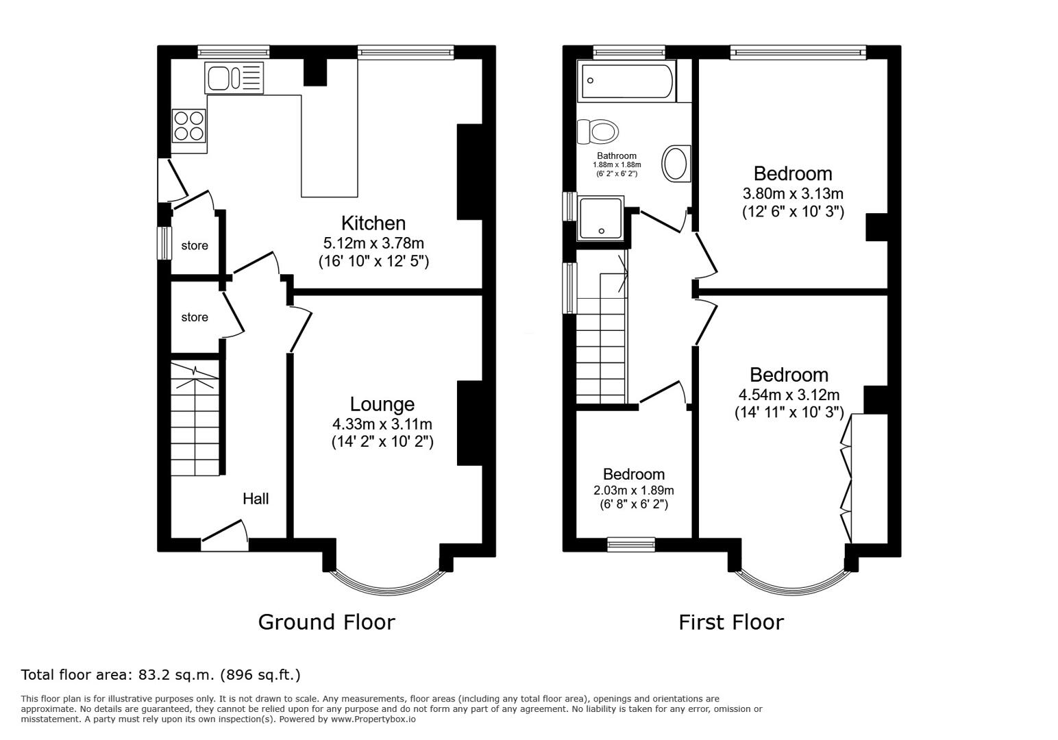 50, Meadow Head Drive, Sheffield floorplan