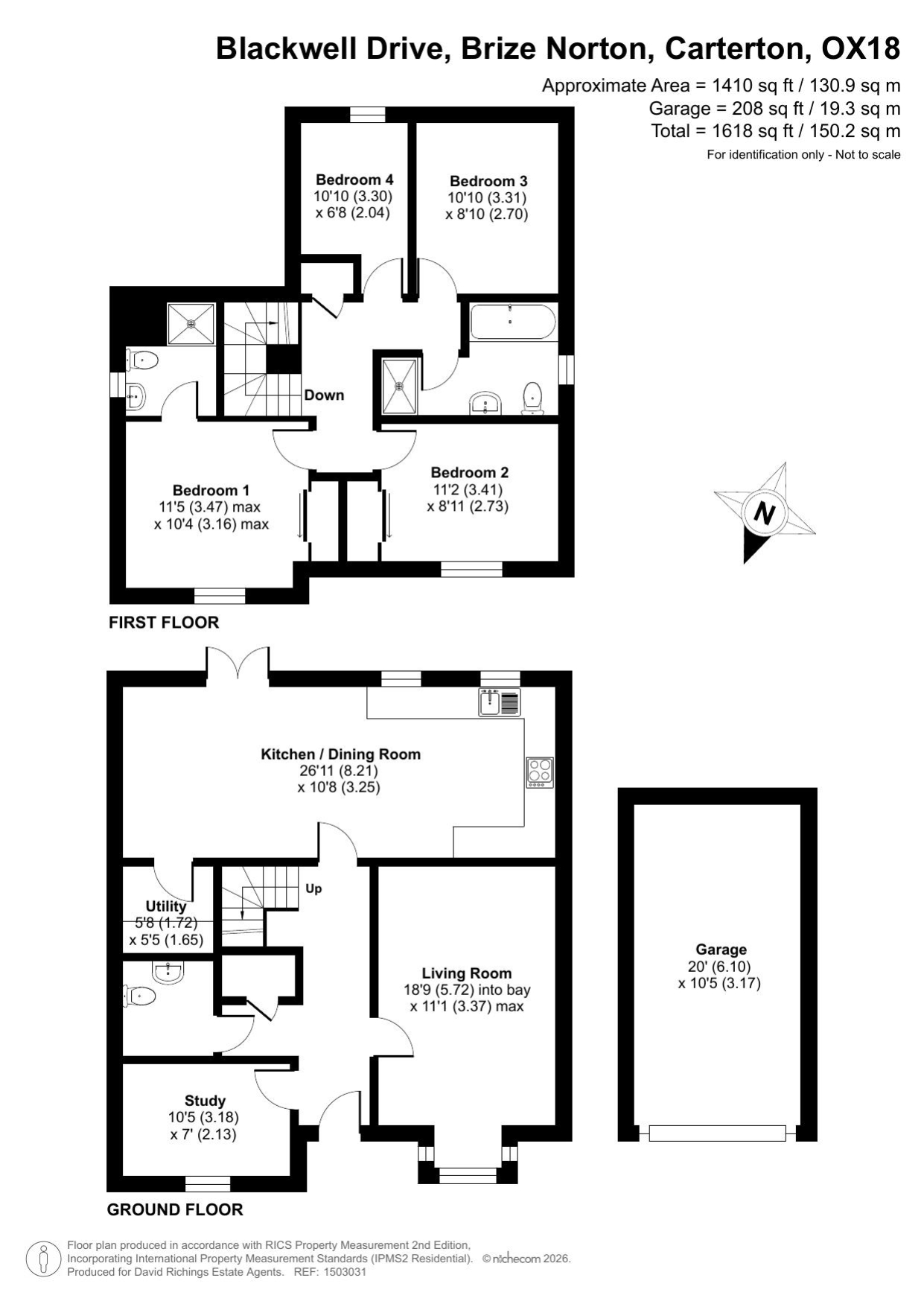 16, Blackwell Drive, Carterton floorplan