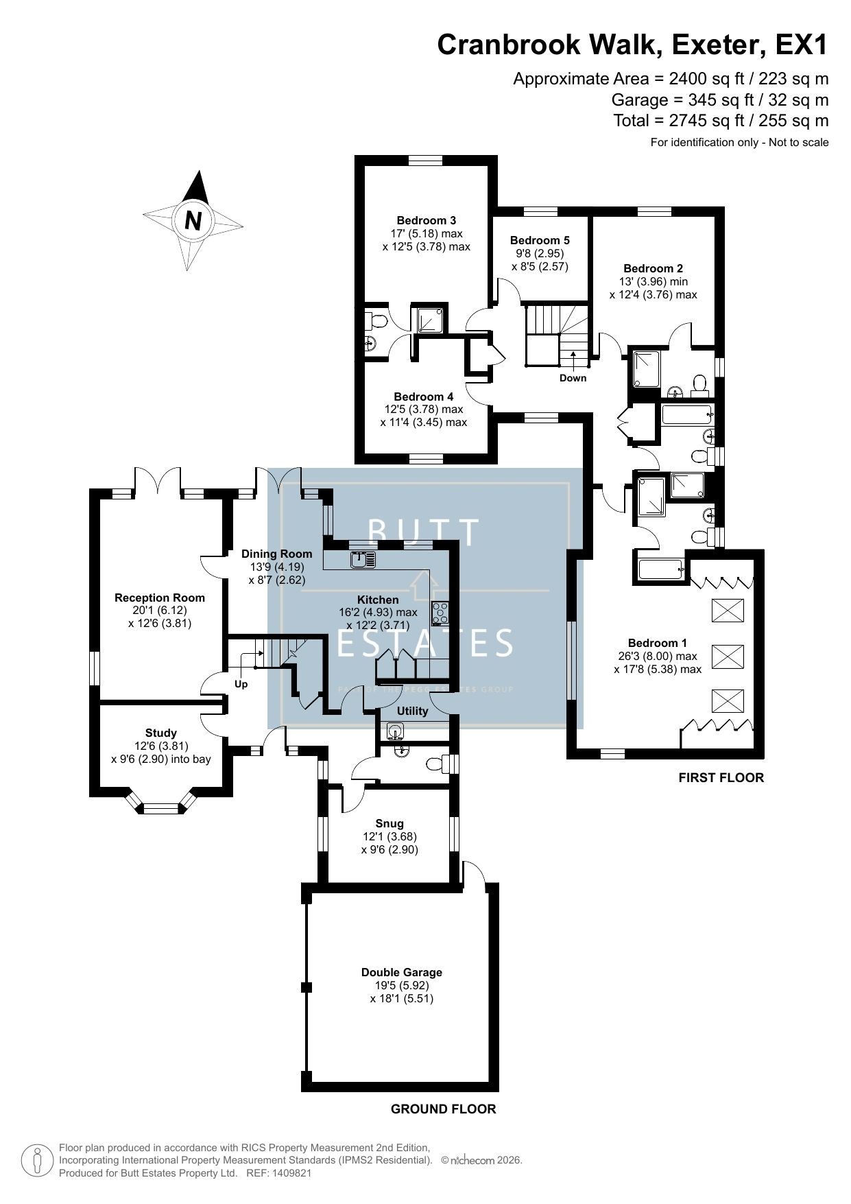 7 Cranbrook Walk, Exeter floorplan