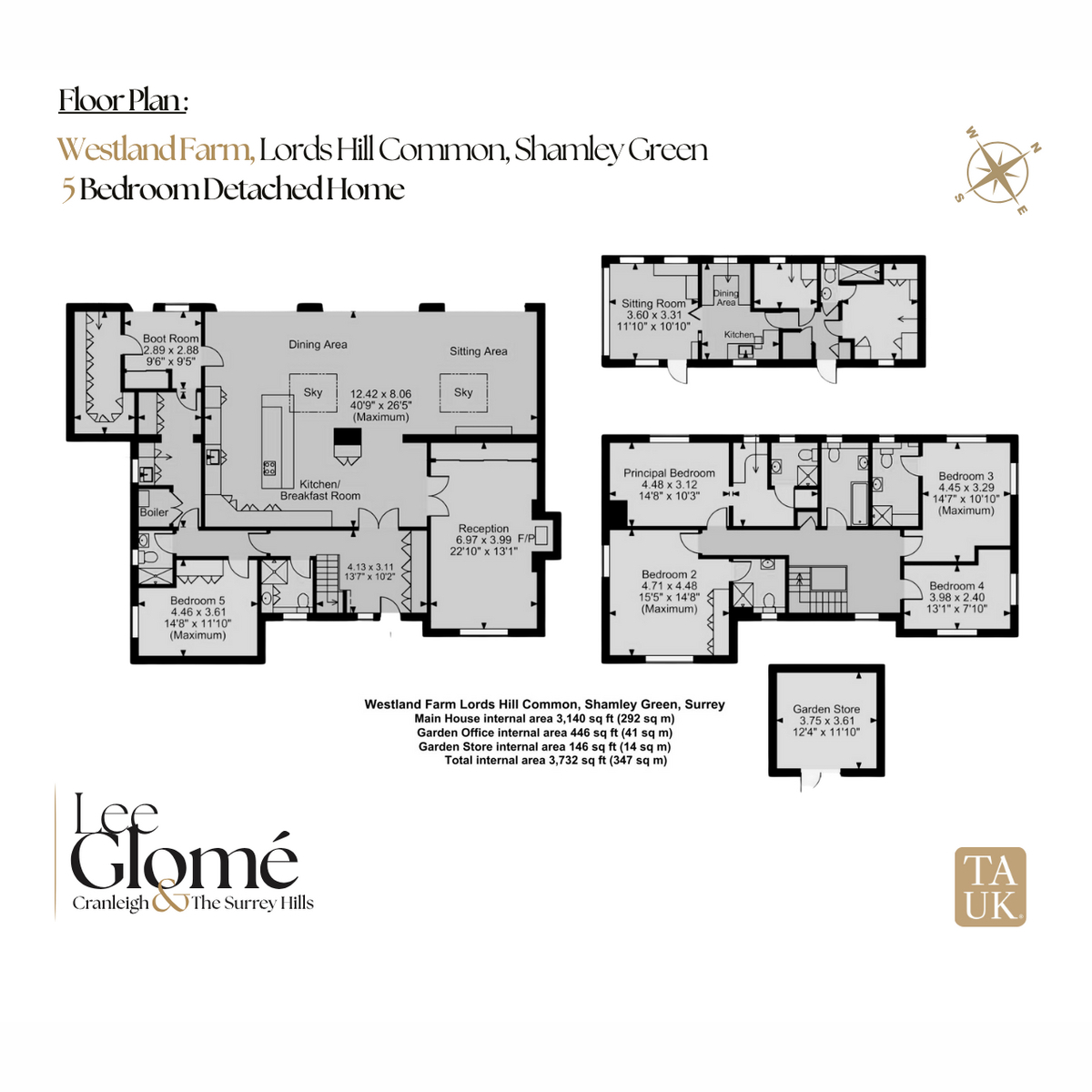 Westland Farm, Lords Hill Common, Guildford floorplan
